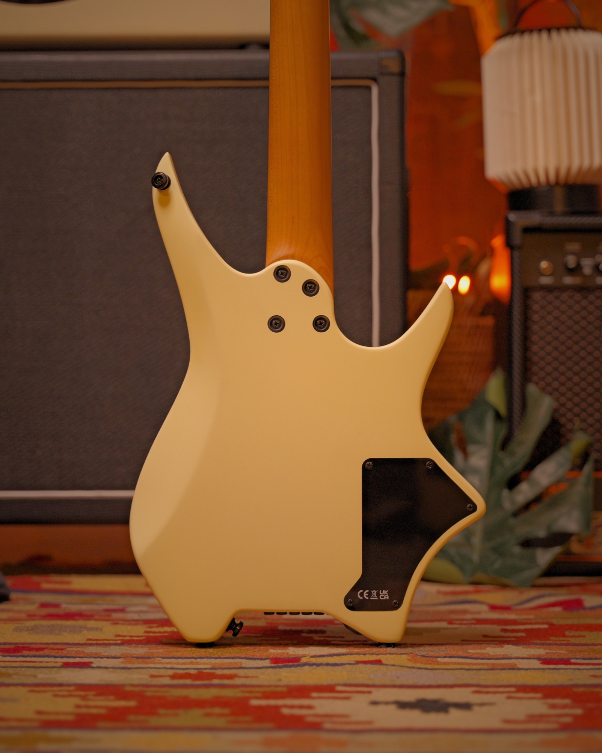 HEX N400L S IVORY WHITE LEFT HANDED - STAINLESS STEEL FRETS