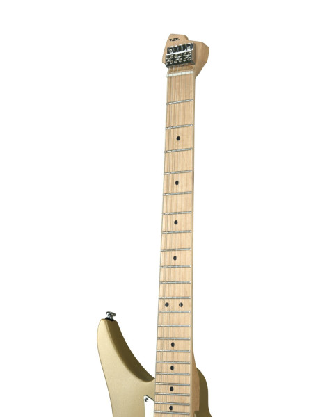 Headless neck end and rear cavity panel on the Hex Guitars NS100