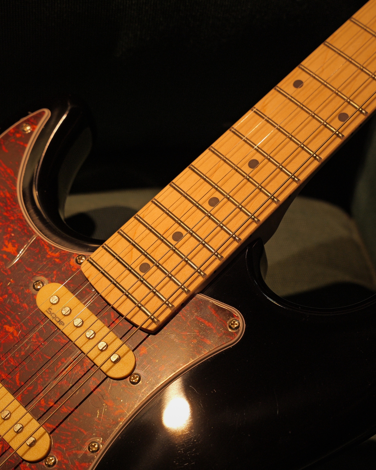 SQOE SEST250 Left handed black Electric Guitar  HSS