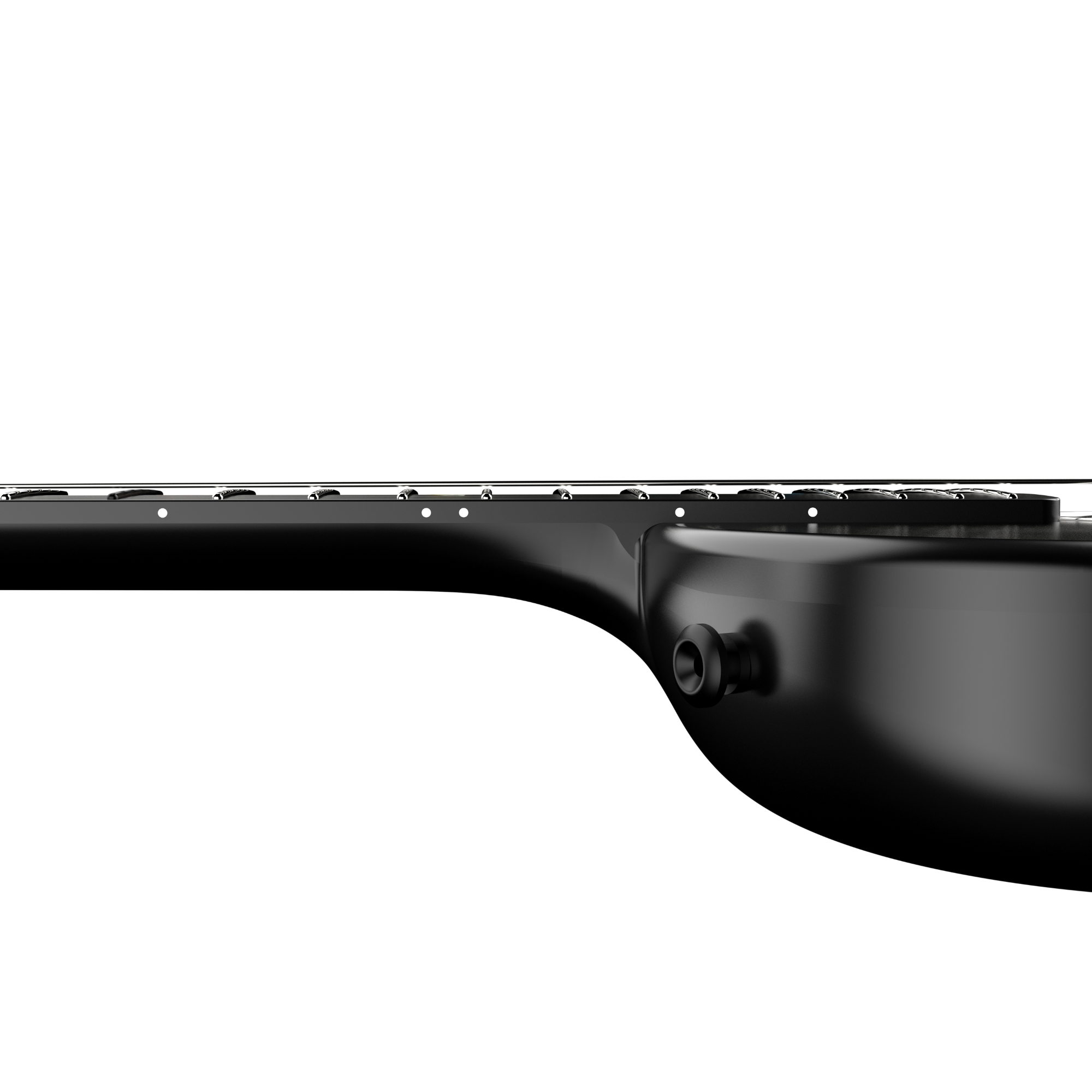 Natasha Asteroid Cosmic black transacoustic OS1 Steel String carbon fibre guitar