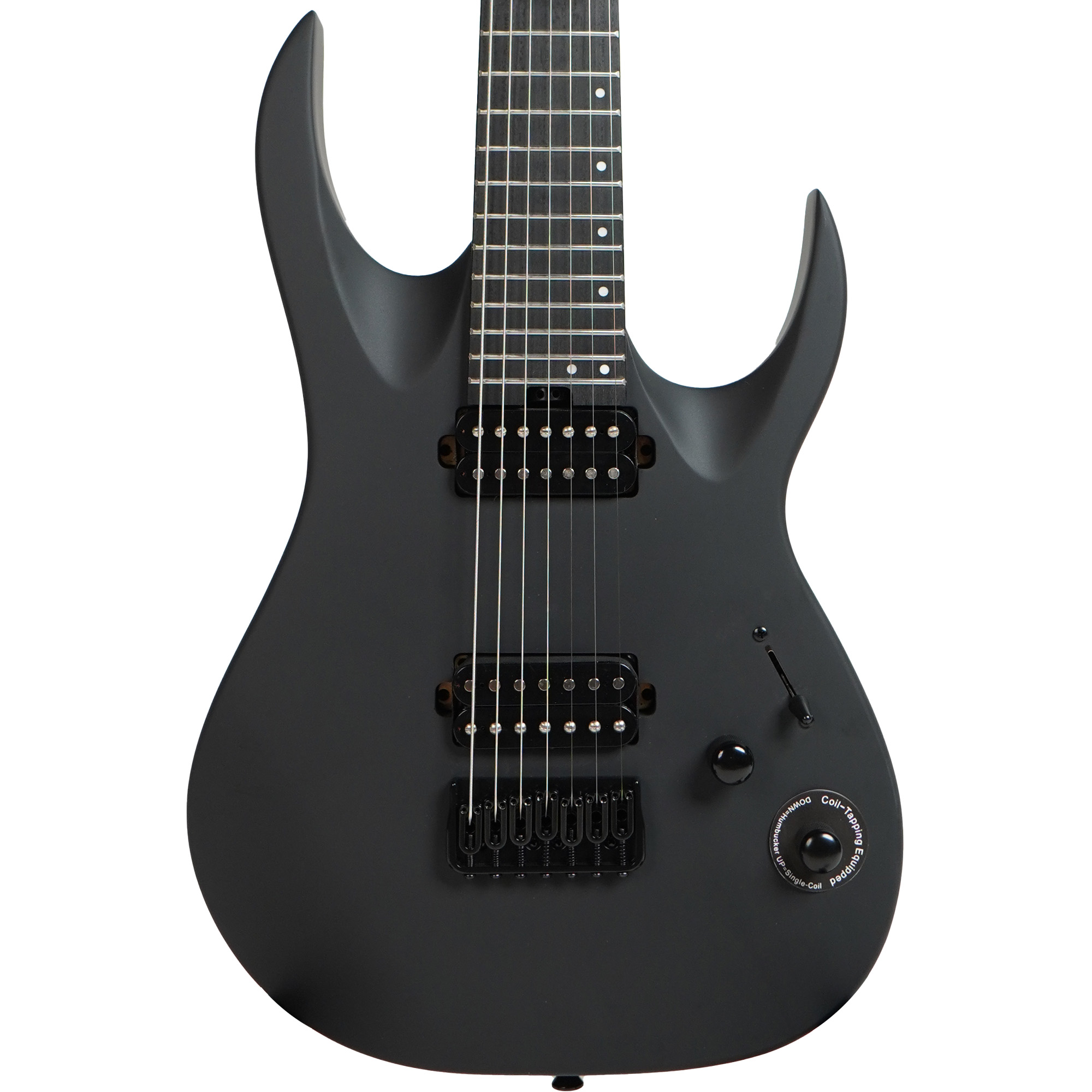 SQOE SEIB7S Black Warrior HH Super Strat