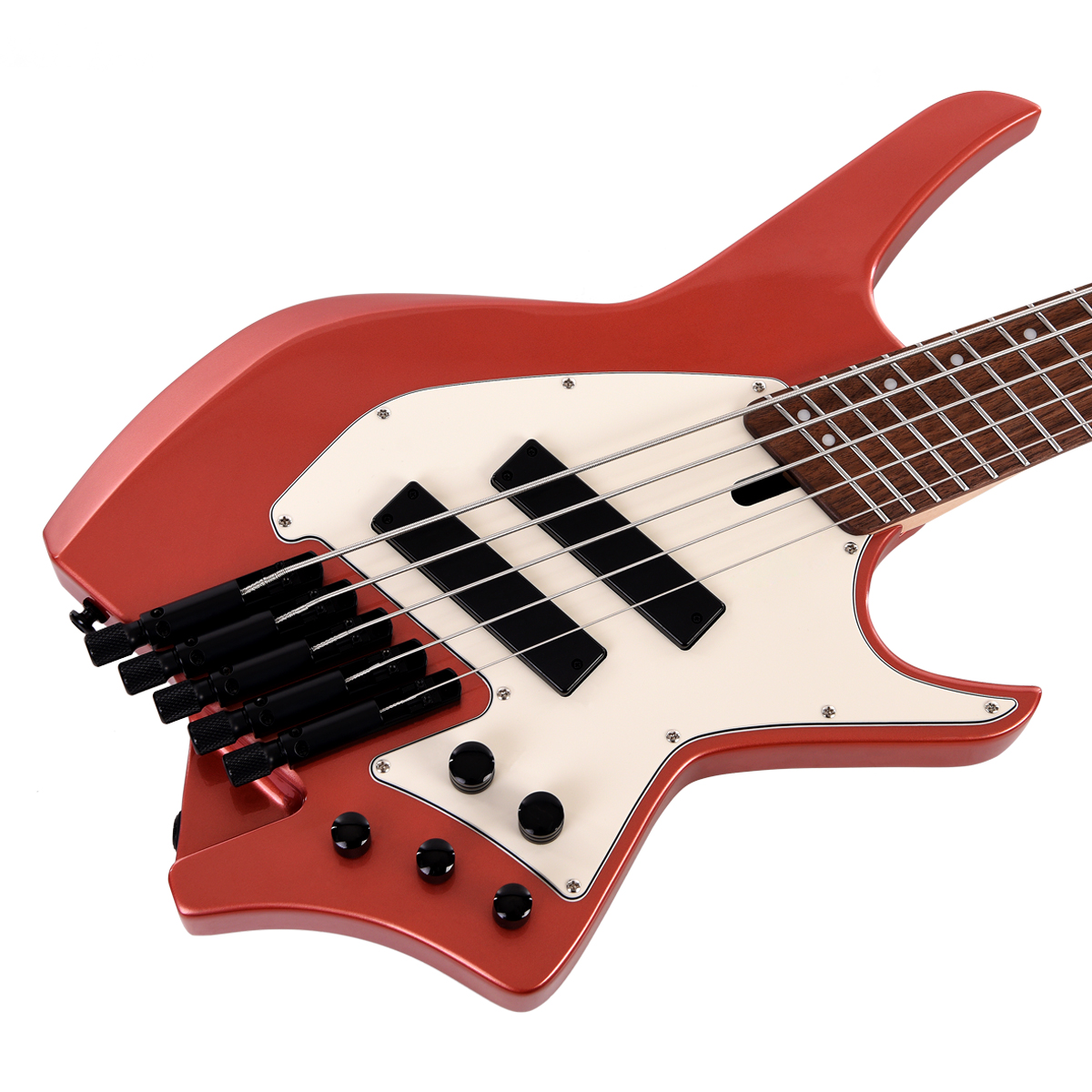 HEX NB505G Metallic Rose Gold Headless Bass  5-String Multiscale