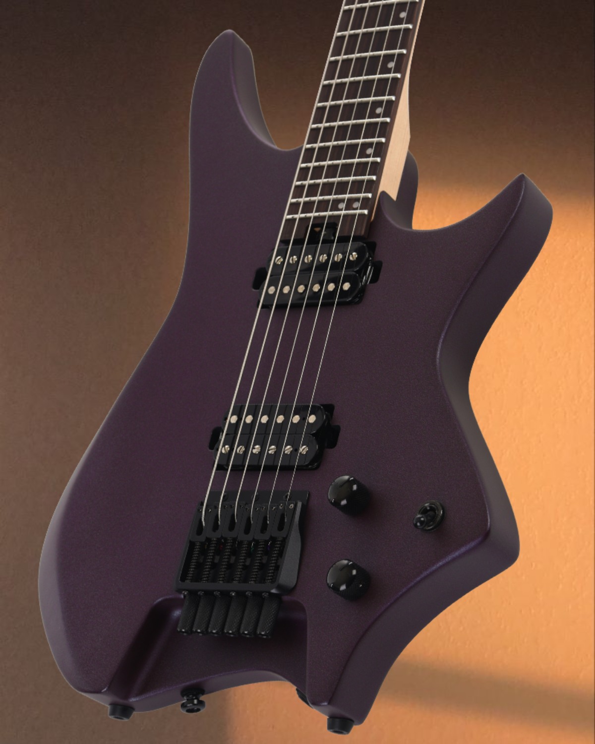 Hex Guitars HN3 BAR SMDP Baritone Headless Guitar