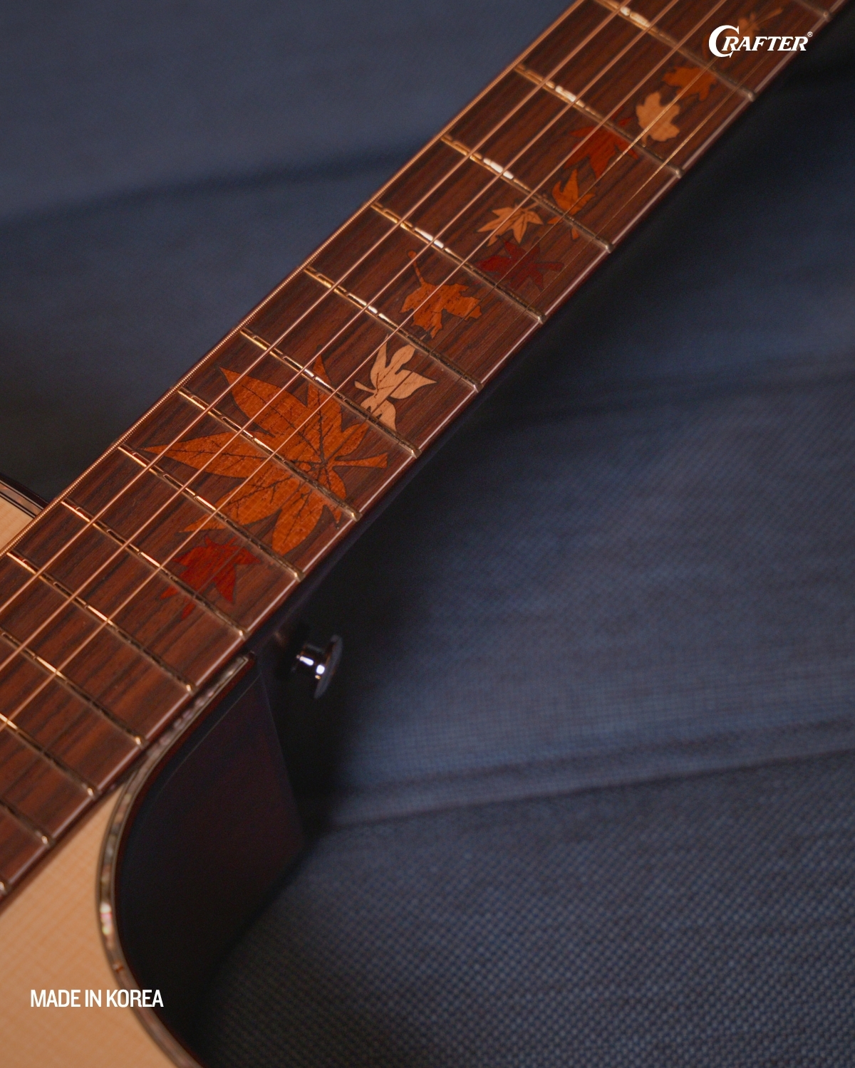 Crafter AL G MAHO CE Autumn Leaves Acoustic Electric Guitar