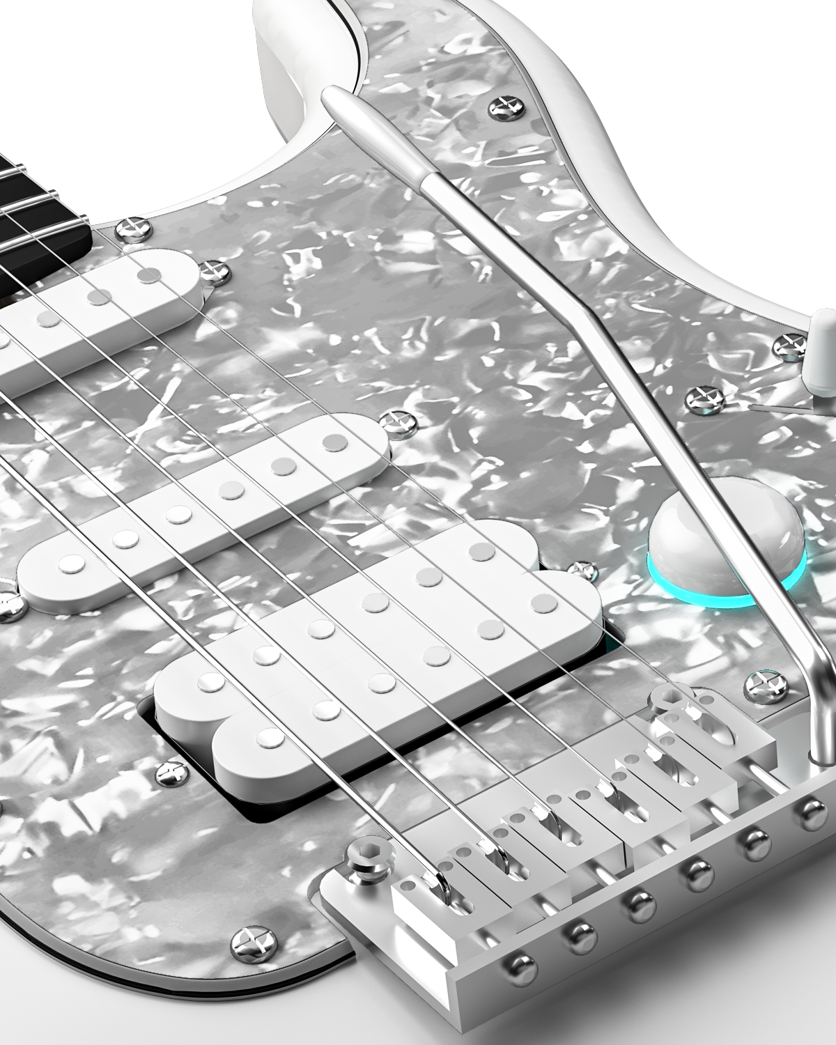 Enya Xmari Smart Electric Guitar - White