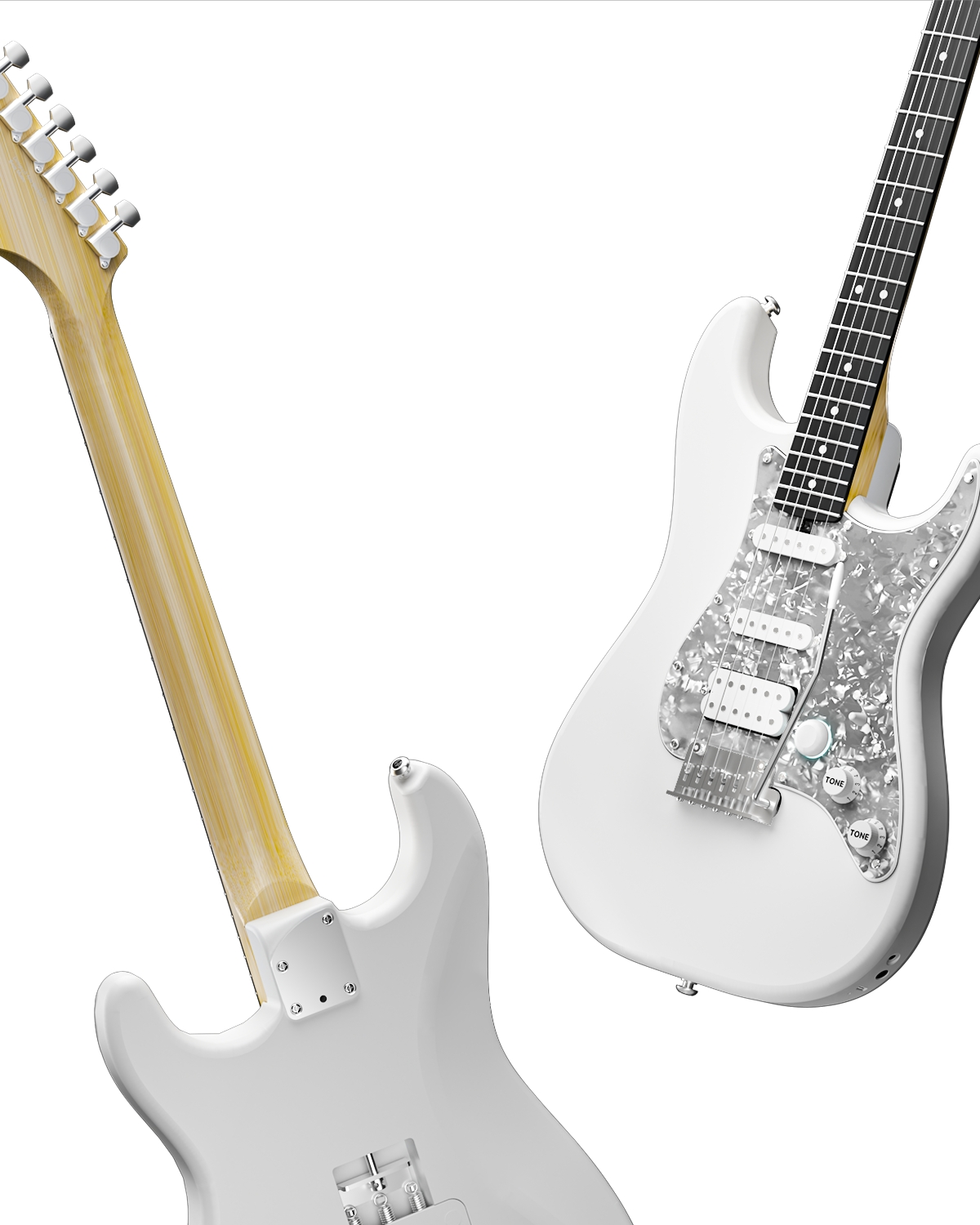 Enya Xmari Smart Electric Guitar - White