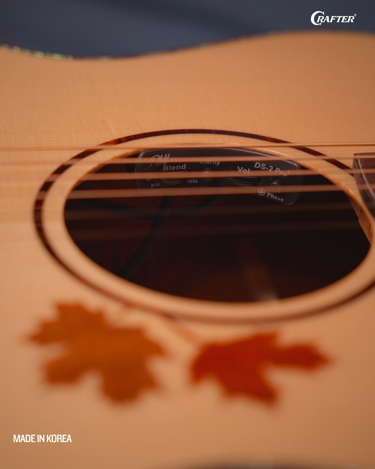 Crafter AL G MAHO CE Autumn Leaves Acoustic Electric Guitar