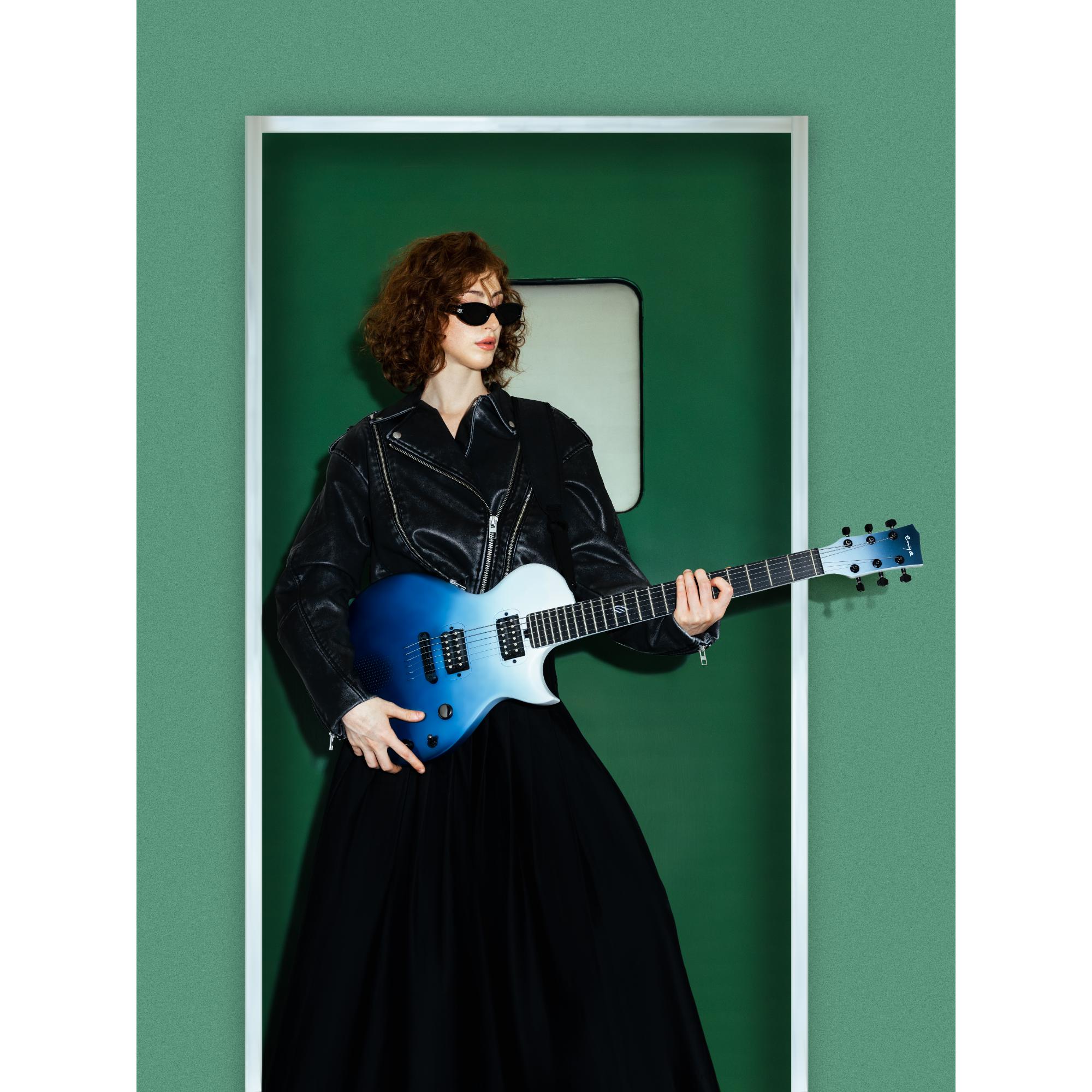 Enya Nova GO Sonic smart electric guitar ocean blue exclusive thickened bag Type-C charging cable