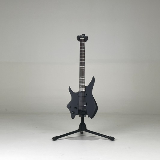 HEX N400L S BK BLACK LEFT HANDED - STAINLESS STEEL FRETS