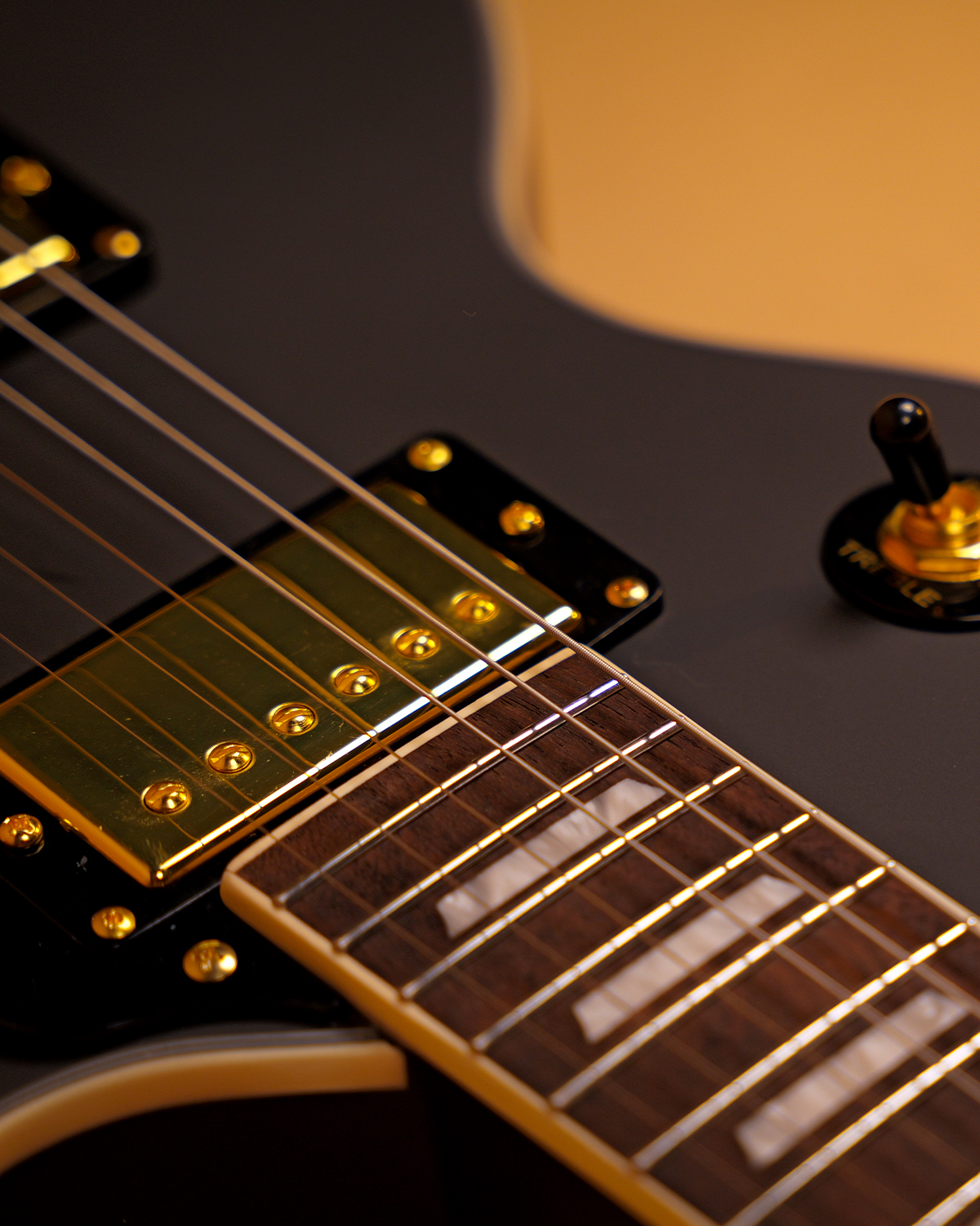 Strydom Fatboy FB30 Carbon Gold Les Paul Style Alnico V