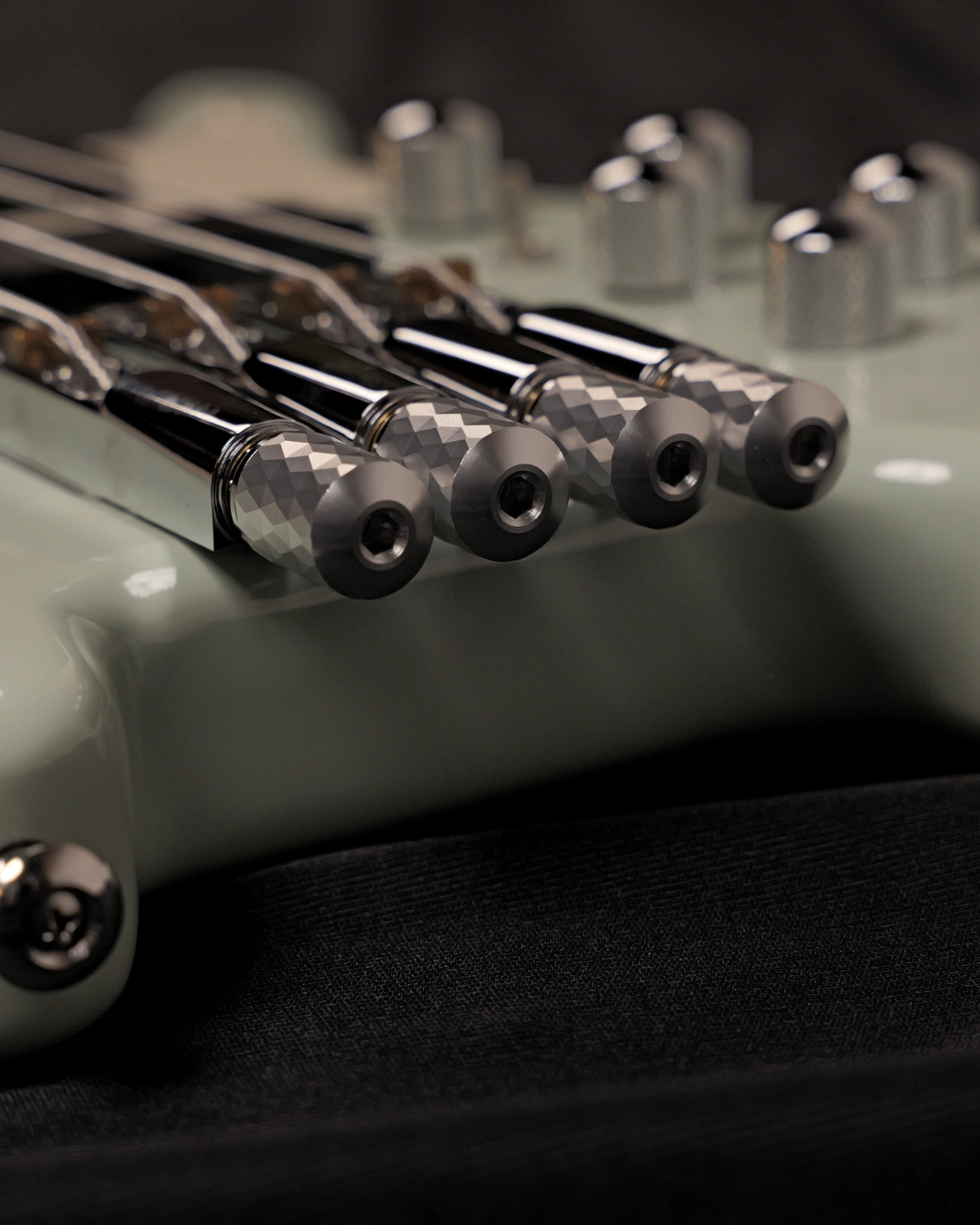 SQOE SBWT700 Surf Green 4-String Headless Electric Bass Roasted Maple India