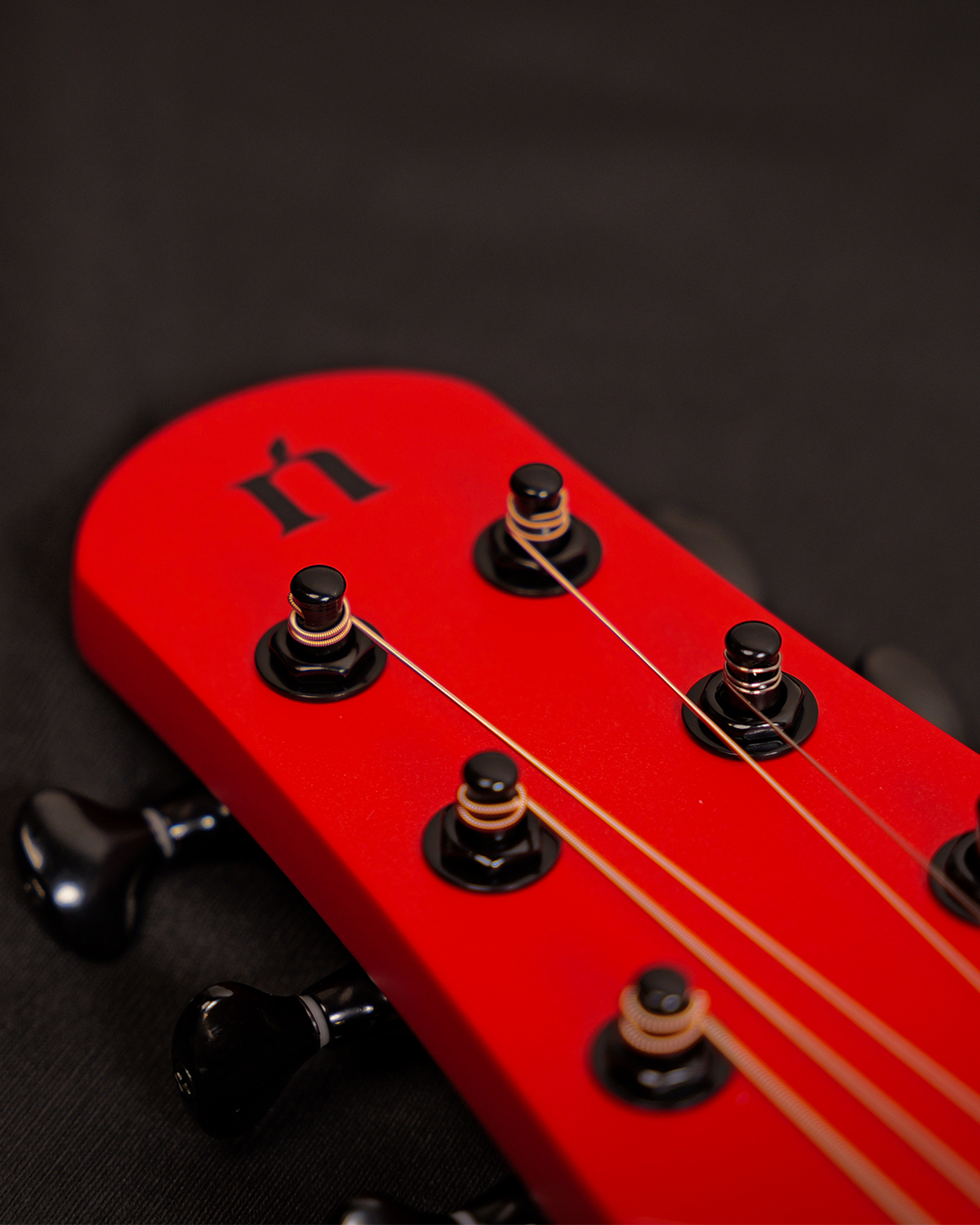 Natasha Asteroid NSX Carbon Fibre Acoustic Guitar with Smart Pickup Imperial red