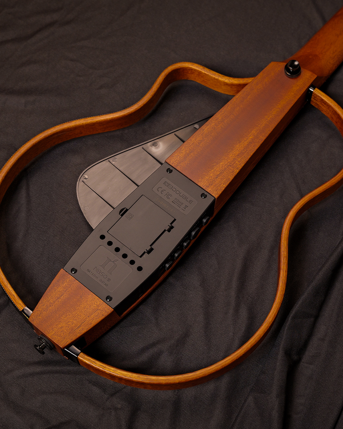 Natasha NBSG-S Silent Steel string Guitar Solid Mahogany