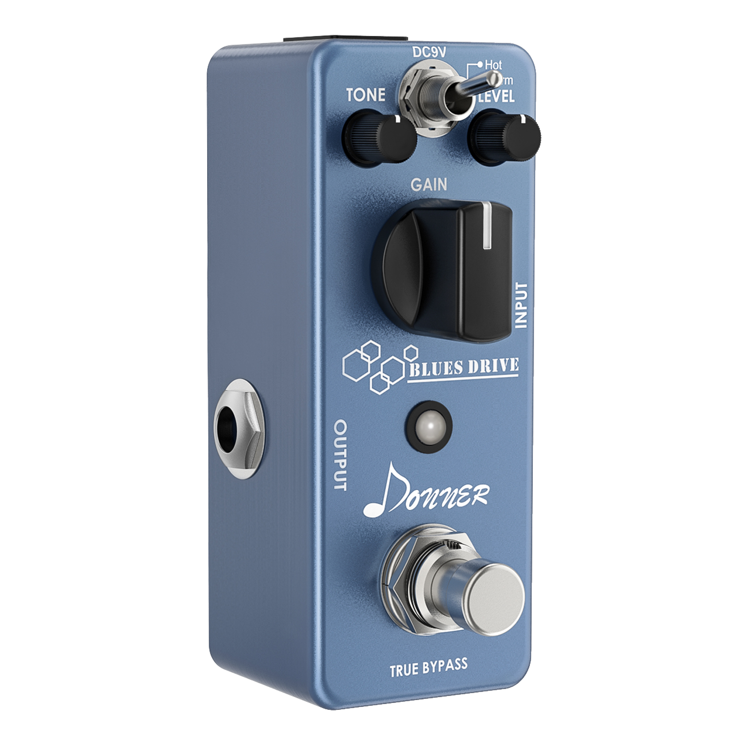 Donner Blues Drive Classical Electronic Vintage Overdrive Effect Pedal True Bypass WarmHot Modes