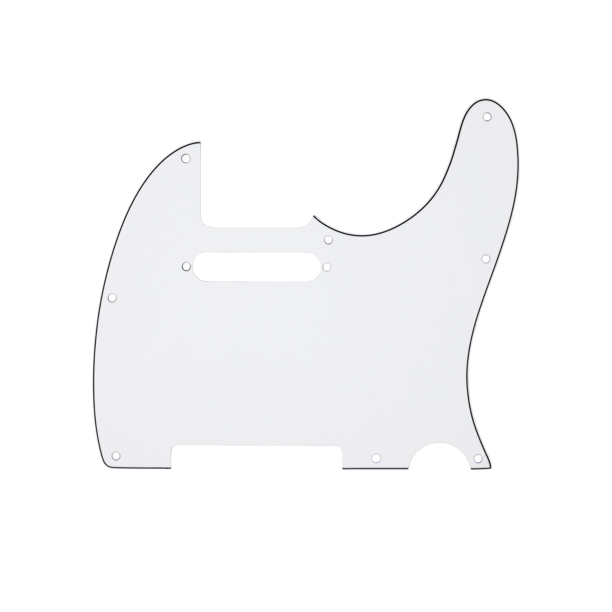 Strydom 8 hole Tele guitar pickguard white for USAMexican made fender standard telecaster modern Style 3 ply