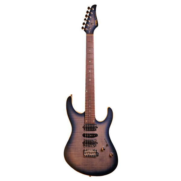 SQOE SEIB998 Cowboy Blue  Custom HSH Electric Guitar