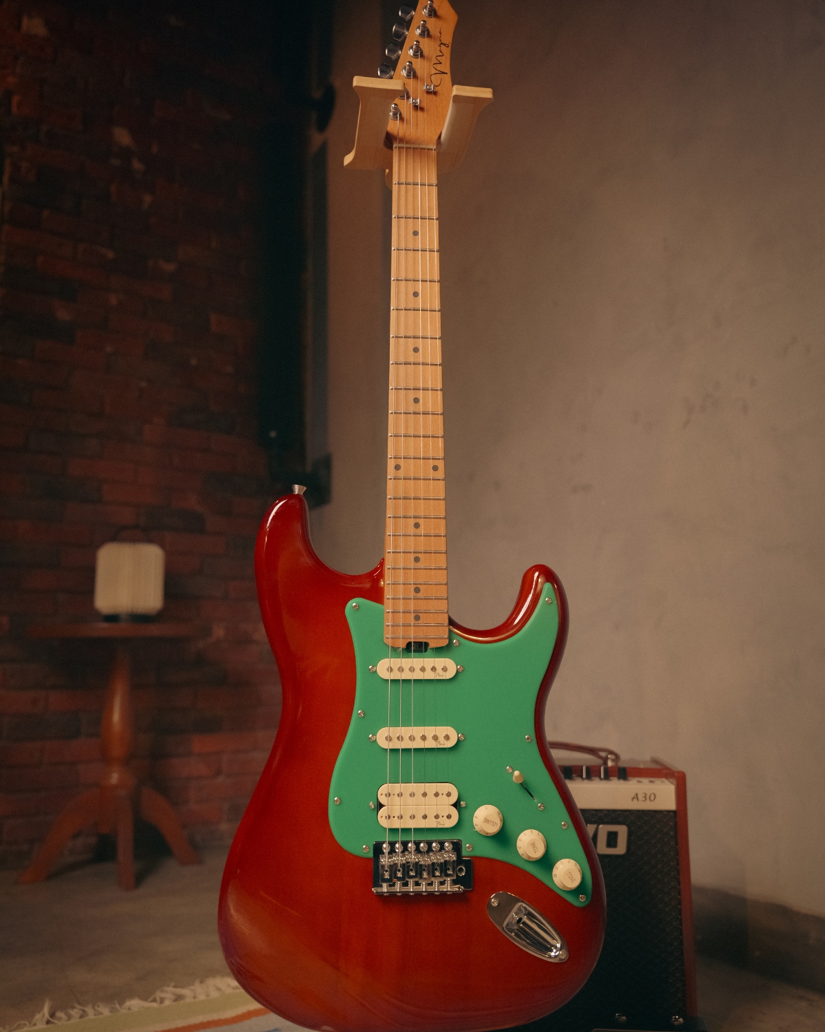 Strydom ST30M Moss Wood  HSS  Push-Pull Coil Split