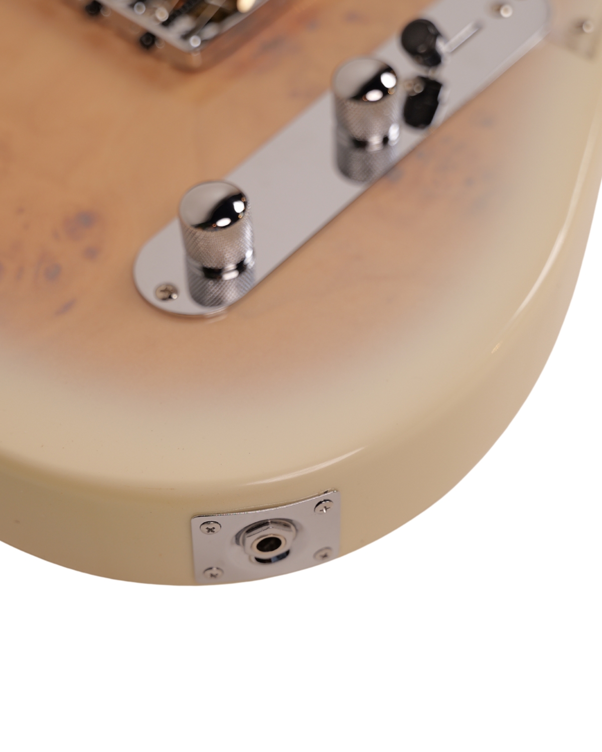 SQOE SETL550 Ivory Whisper White Tele-Style Guitar