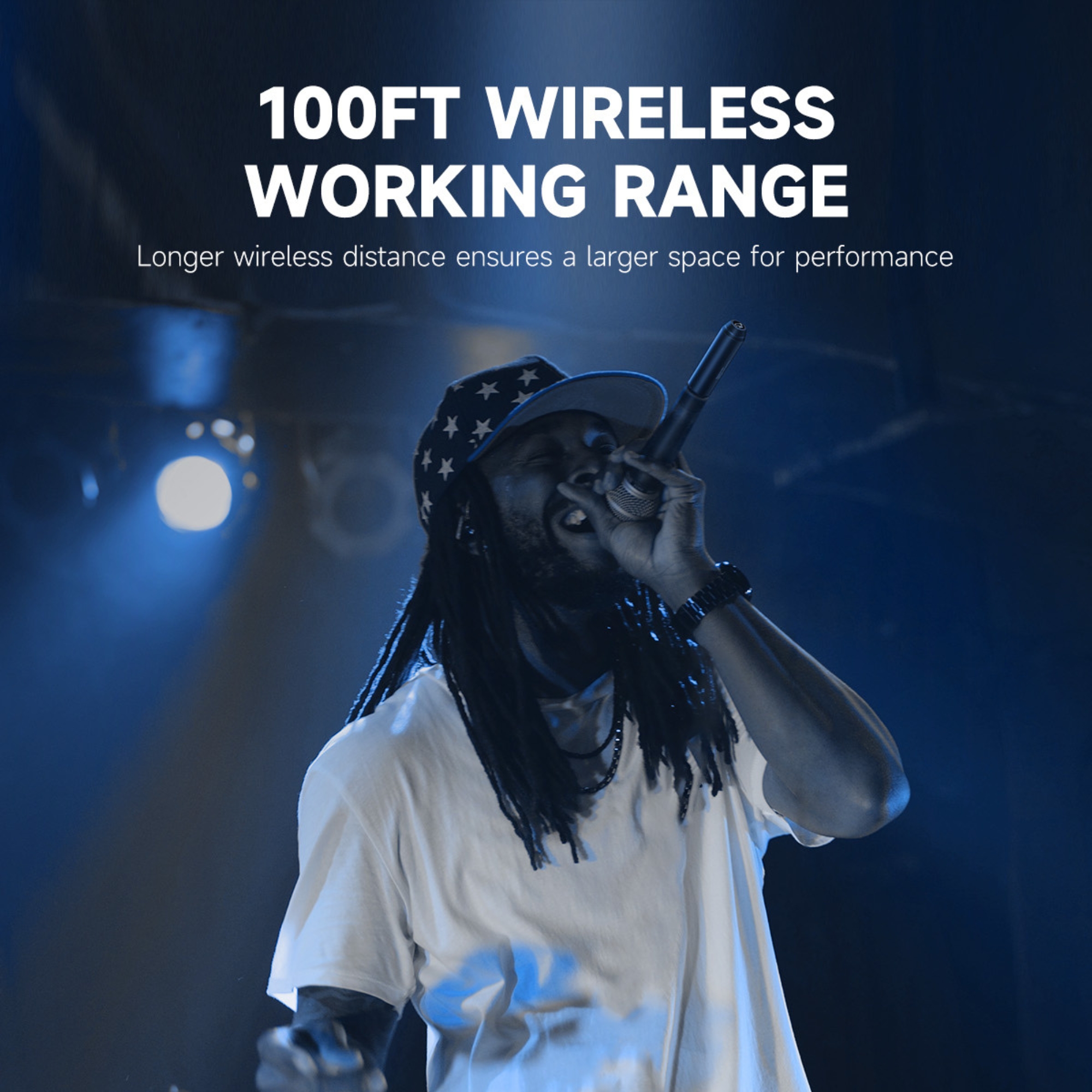 Donner CV-2 Wireless XLR Microphone Transmitter Receiver 24GHz Plug-on Wireless Microphone Adapter with 24-bit192kHz High-Resolution for Dynamic Microphone Audio Mixer PA System Camera