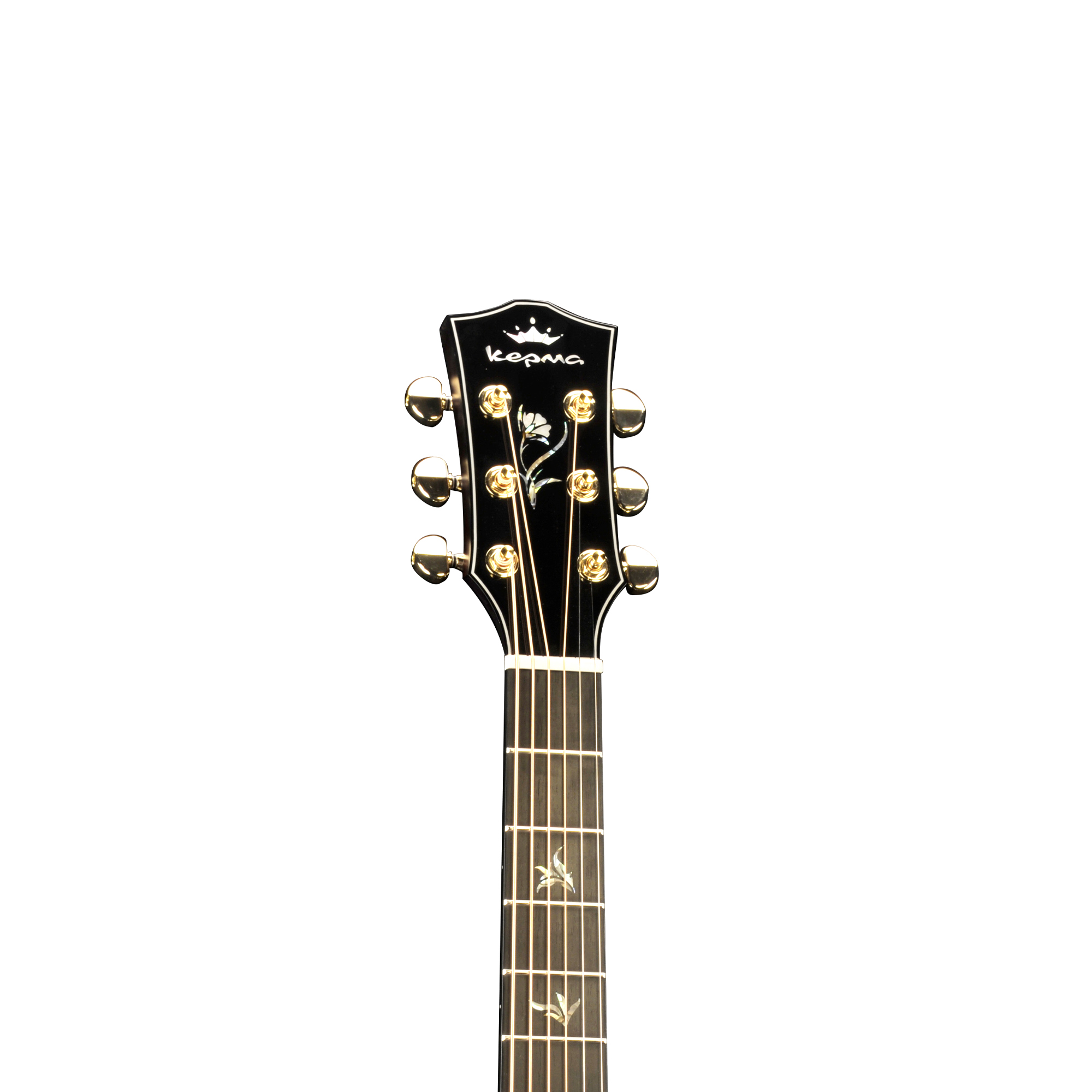 Kepma B1E GA Wa Grand auditorium All solid guitar with Lr baggs stage pro anthem pick up - Cherry burst