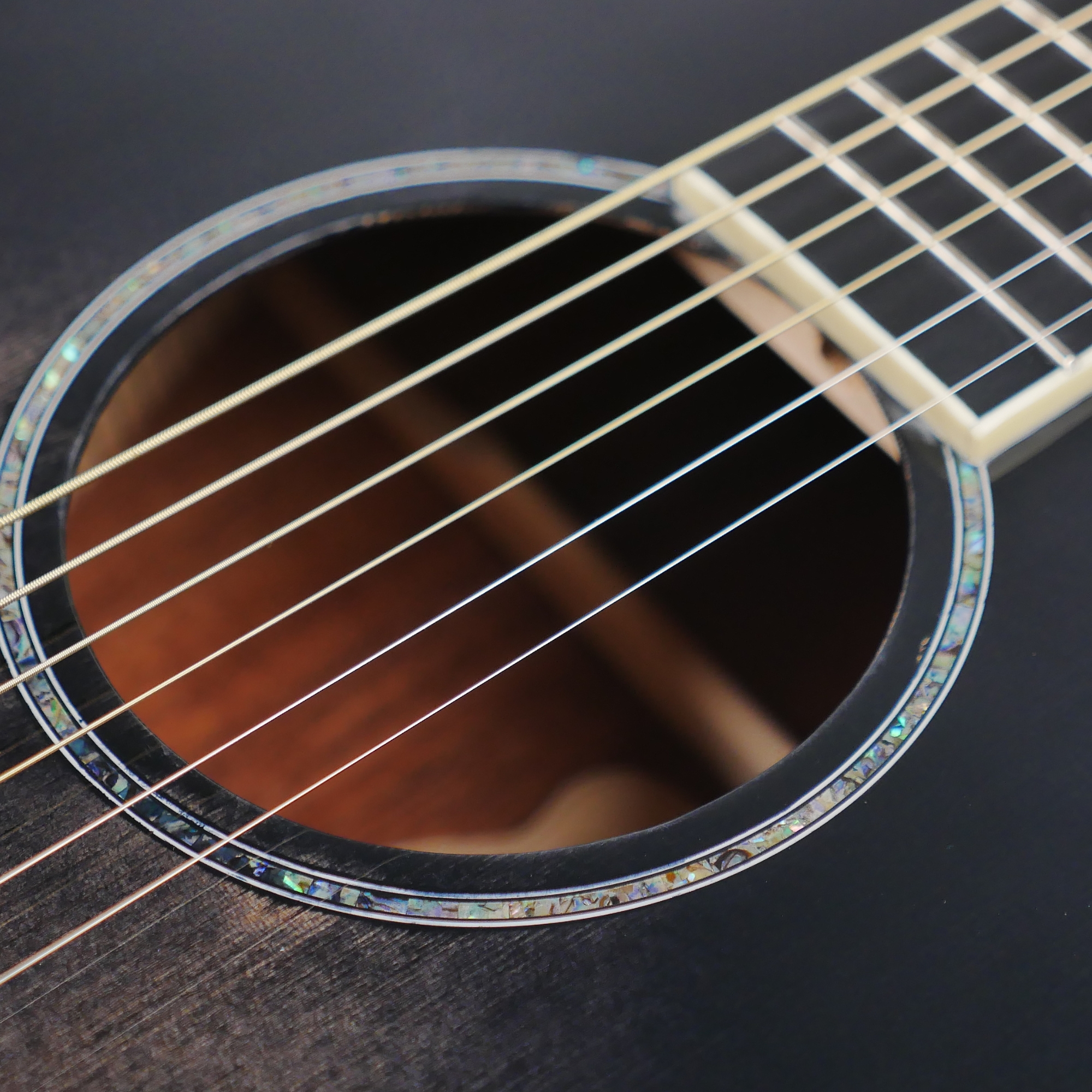 SQOE S340 FGCS Solid top Acoustic guitar - Trans Black