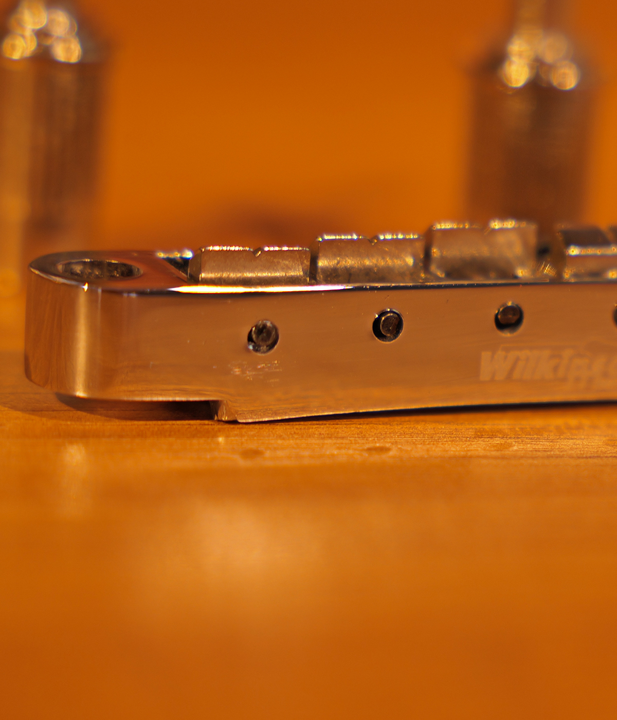 Wilkinson WOGB2-CR Wide Tune-O-Matic Bridge  Chrome