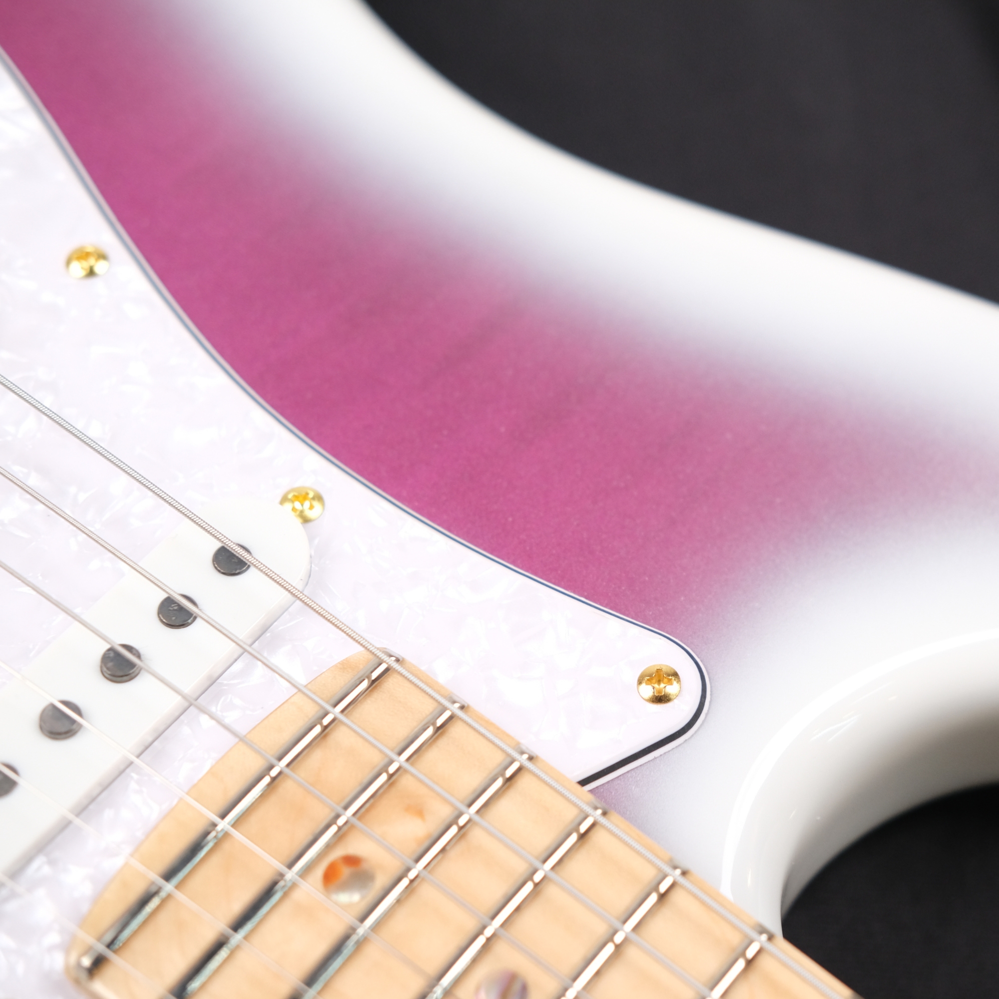 SQOE SEST900 alnico 5 HSS Flame maple top - purple haze