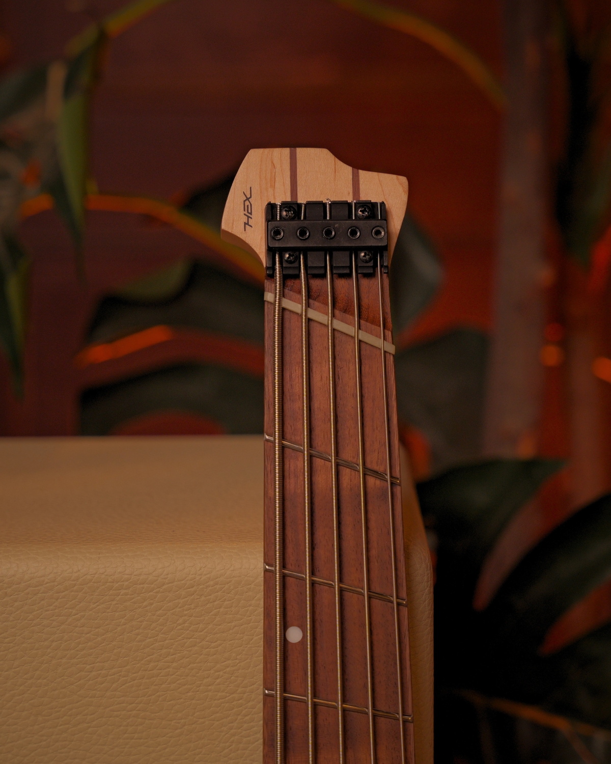 Hex NB505G IV IVORY Headless bass 5 string SS frets