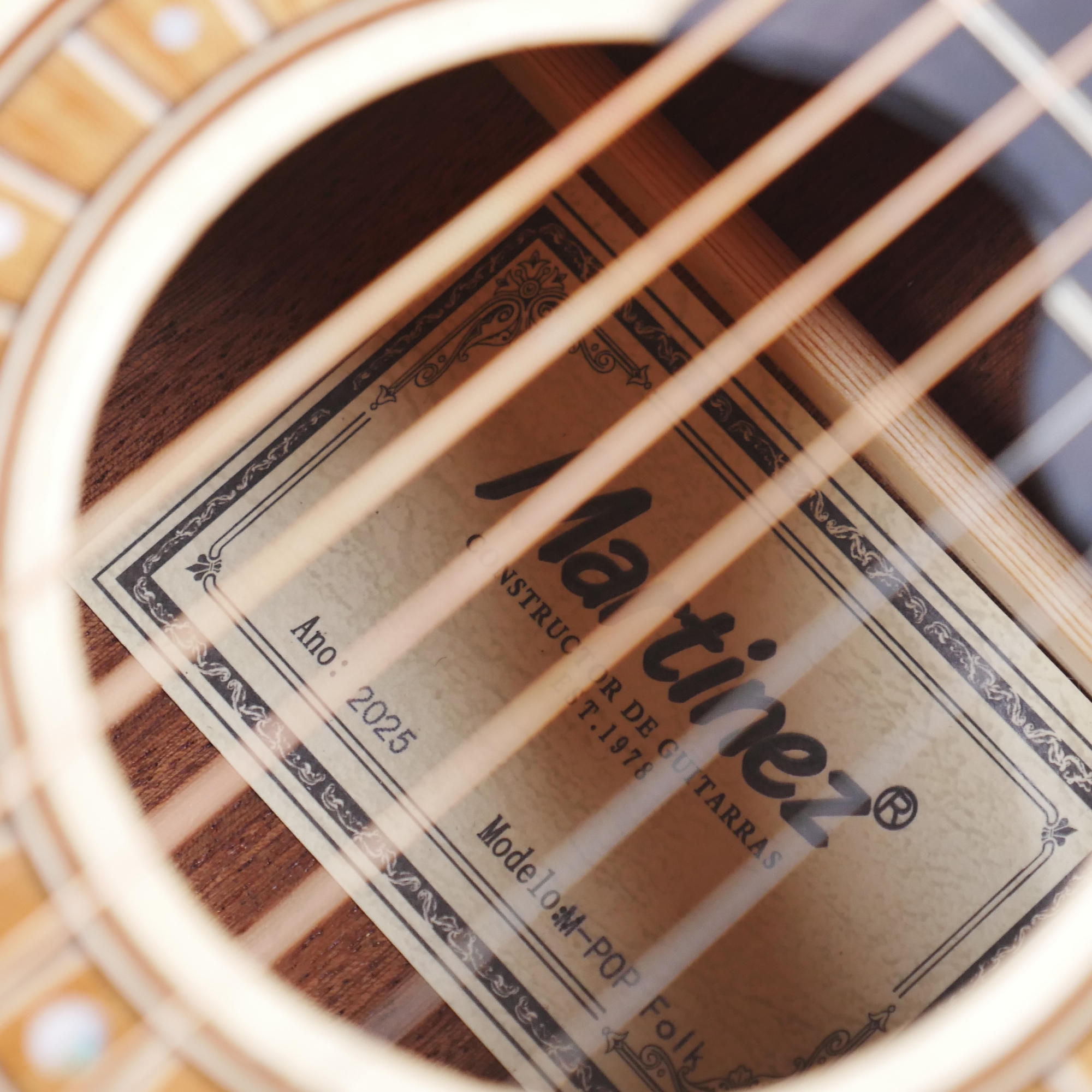 MARTINEZ M Pop Folk - natural OM acoustic guitar