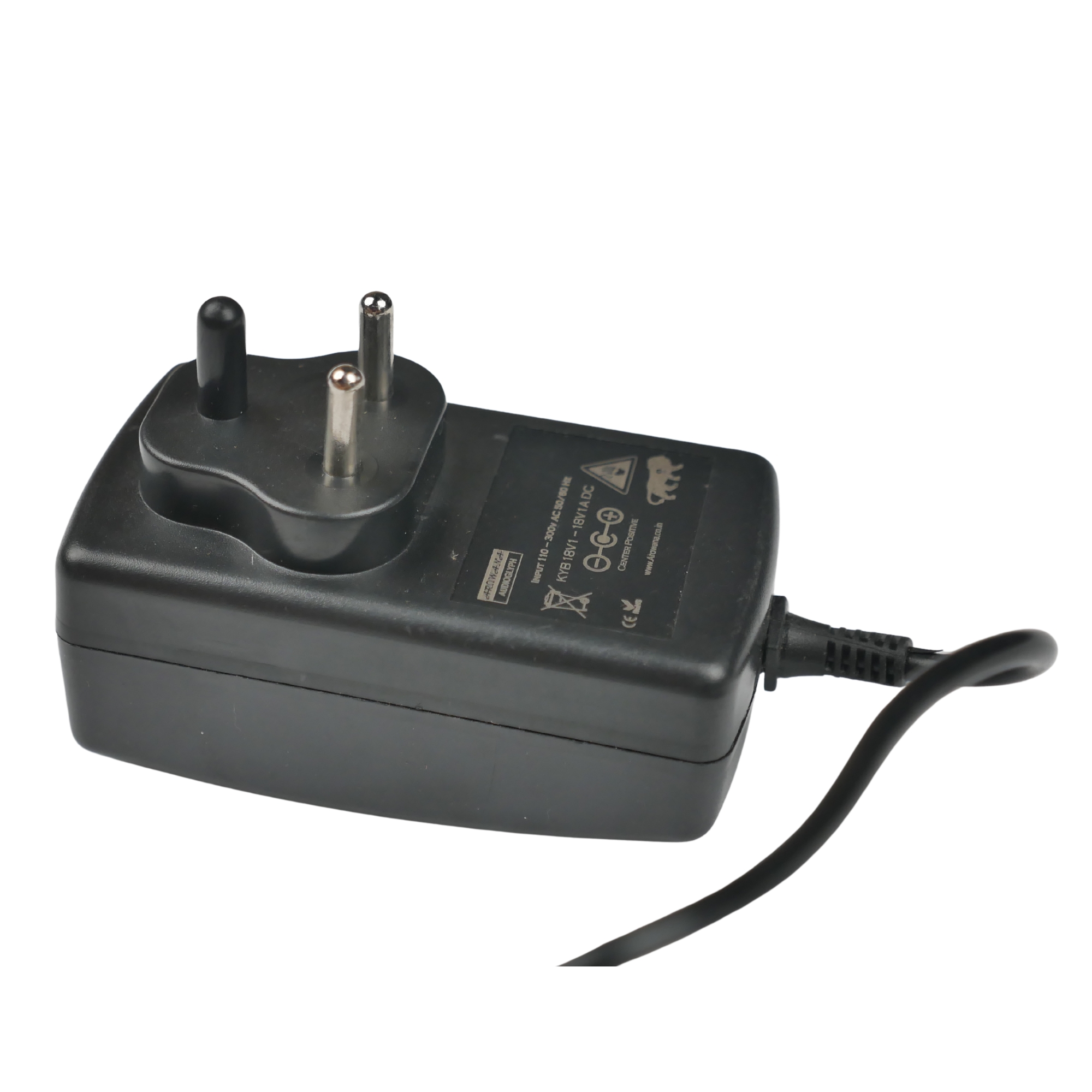 Arowana KYB18V2 Studio Grade 18V 2 Amp Center Positve Power Supply for Keyboards Synths Preamps Audio Gear