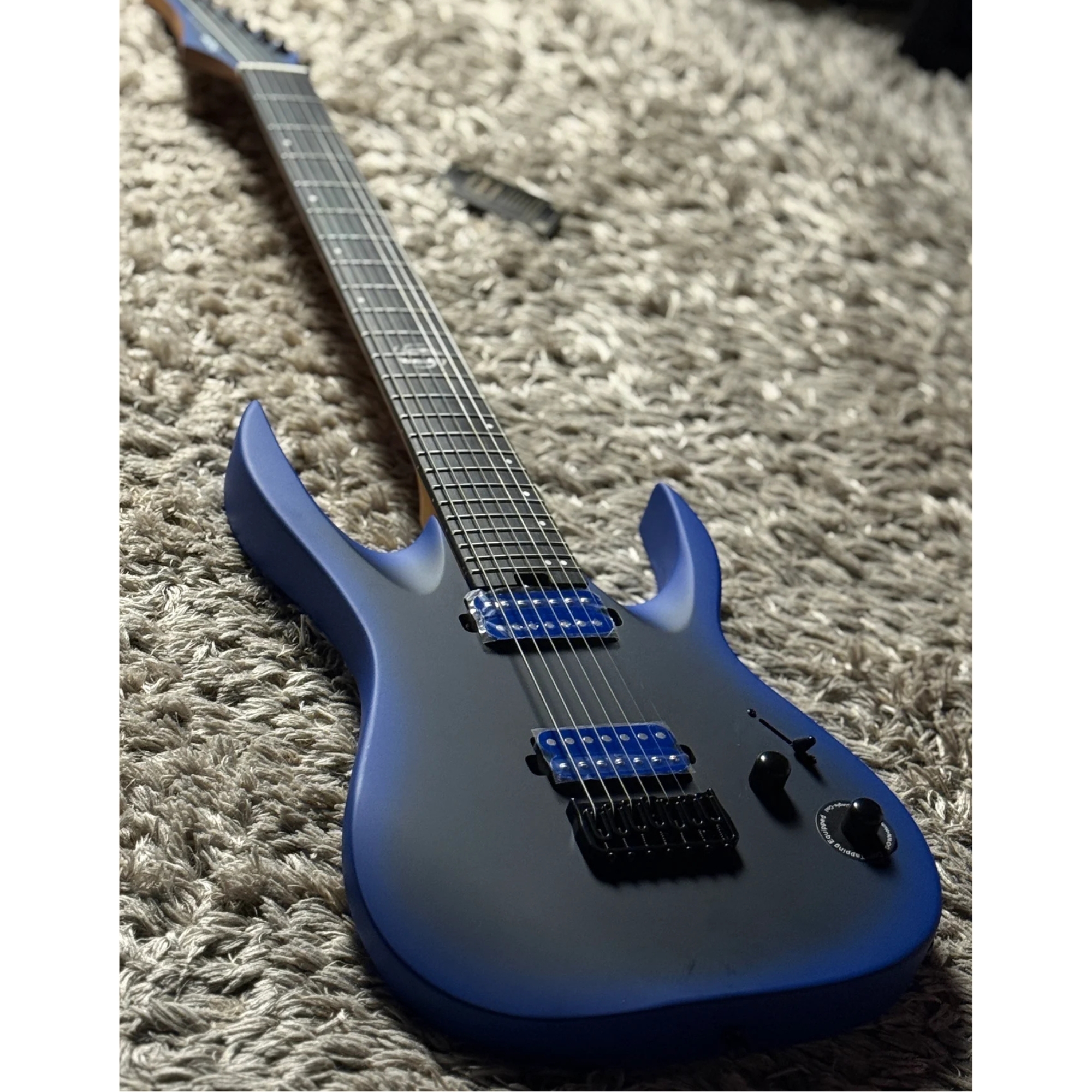 SQOE SEIB7S Cosmic wave blue HH Super Strat
