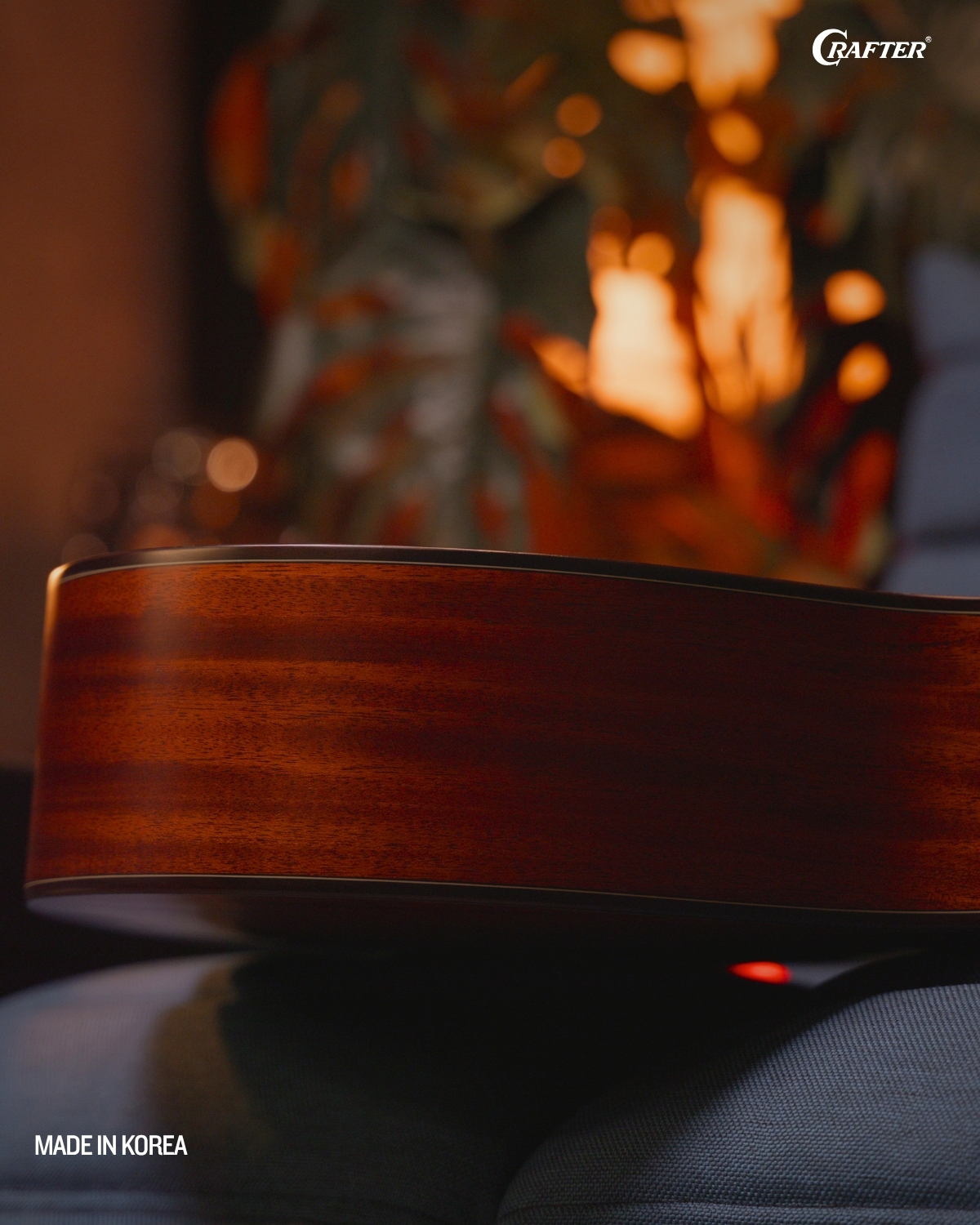 Crafter AL G MAHO CE Autumn Leaves Acoustic Electric Guitar