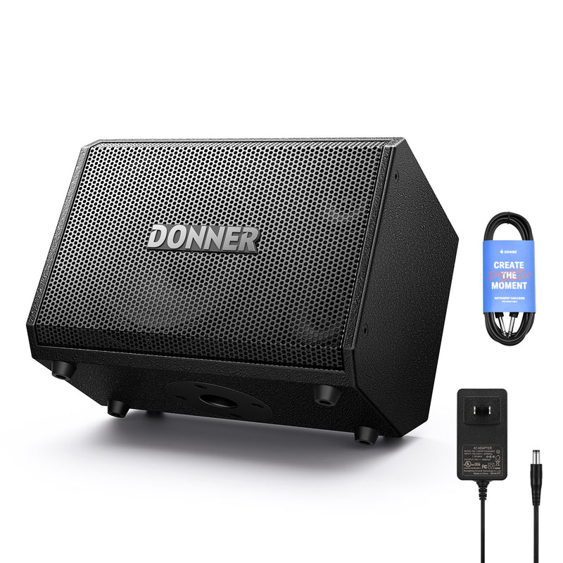 Donner MT-1 PA System Wireless BT Speaker 300W Peak Power with Two 25 Trebles 8 Woofer TRS 635USBAUXMic Inputs 4-6h Endurance