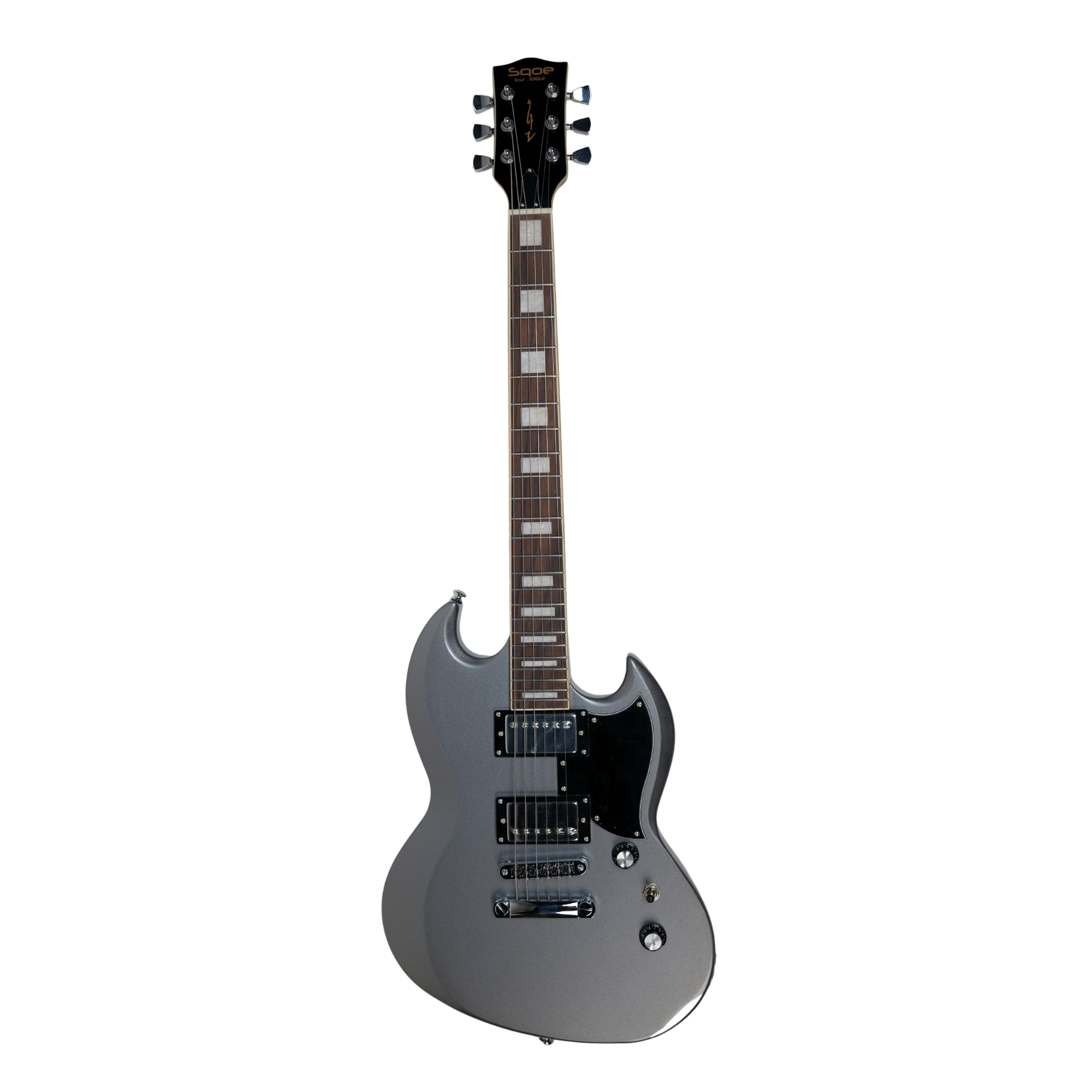 SQOE SESG450 Electric Guitar - Silver