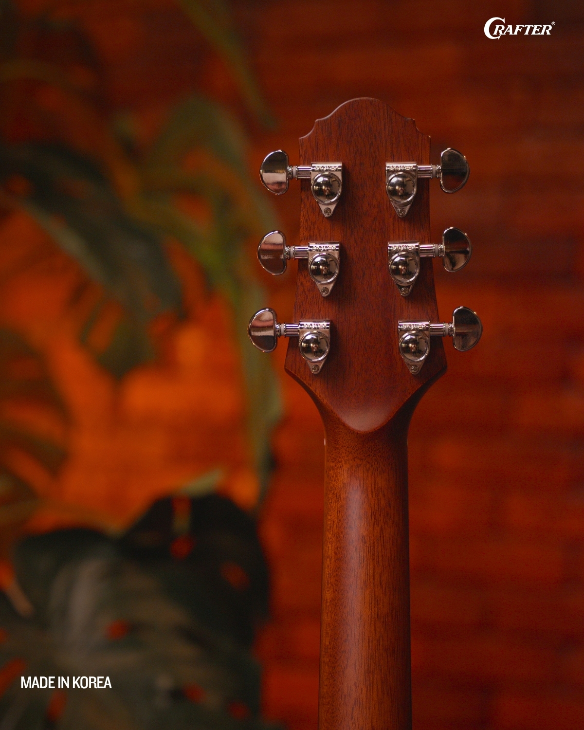 Crafter AL G MAHO CE Autumn Leaves Acoustic Electric Guitar