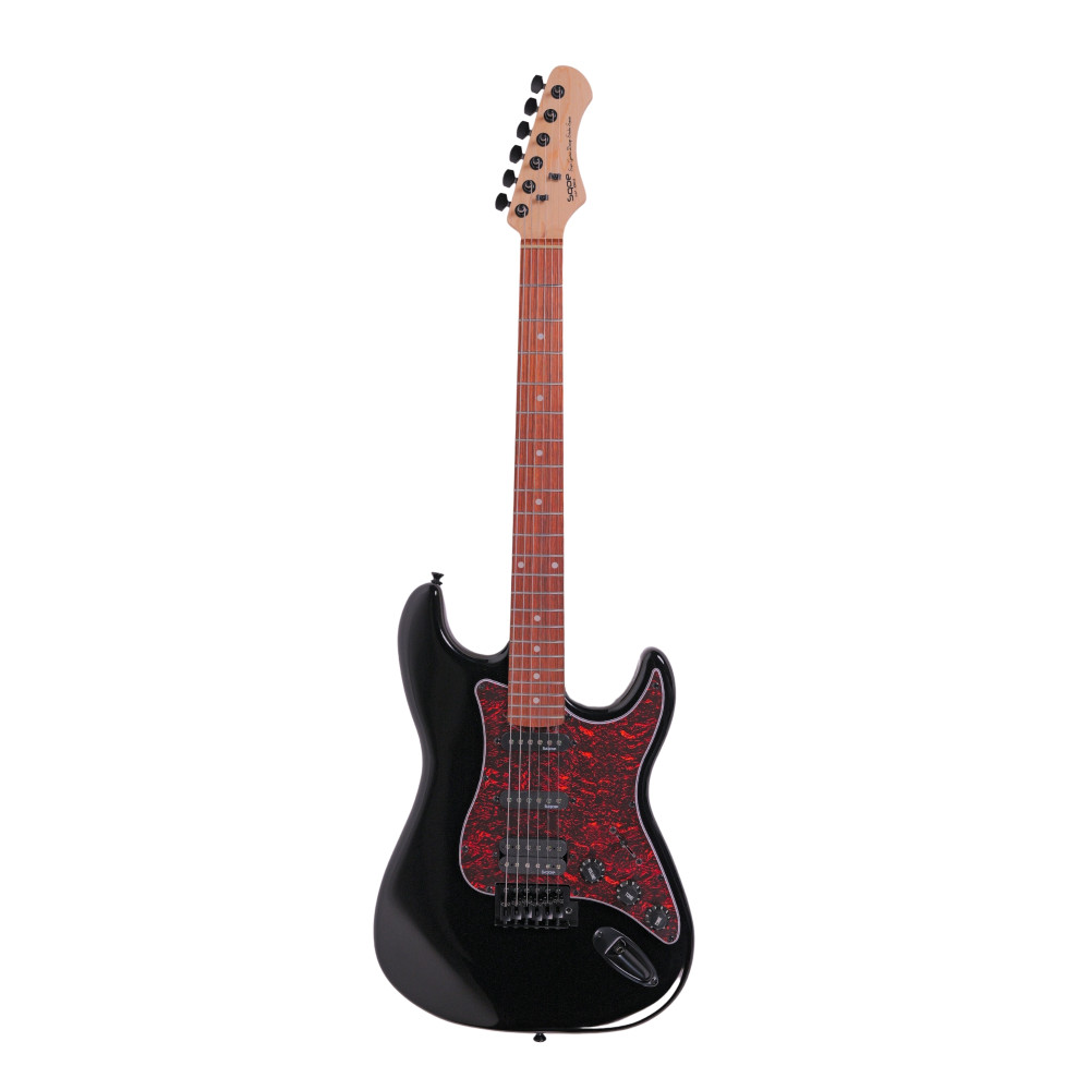 Image of SQOE SEST230 Black Hss Electric guitar