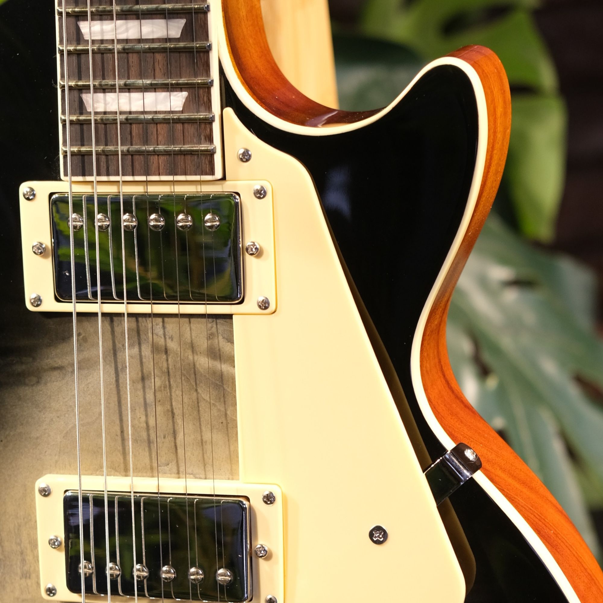 SQOE SELP900 Charcoal Blackburst Les Paul Electric Guitar with Hardcase