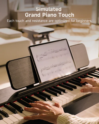 Donner Oura S100 Home Digital Piano with 88 Key Graded Hammer Weighted Keyboard for Beginner Boasts Bluetooth 3 Original MIDI Demos Local Off Function 2 10 W USB-MIDI Piano Three Pedal Black