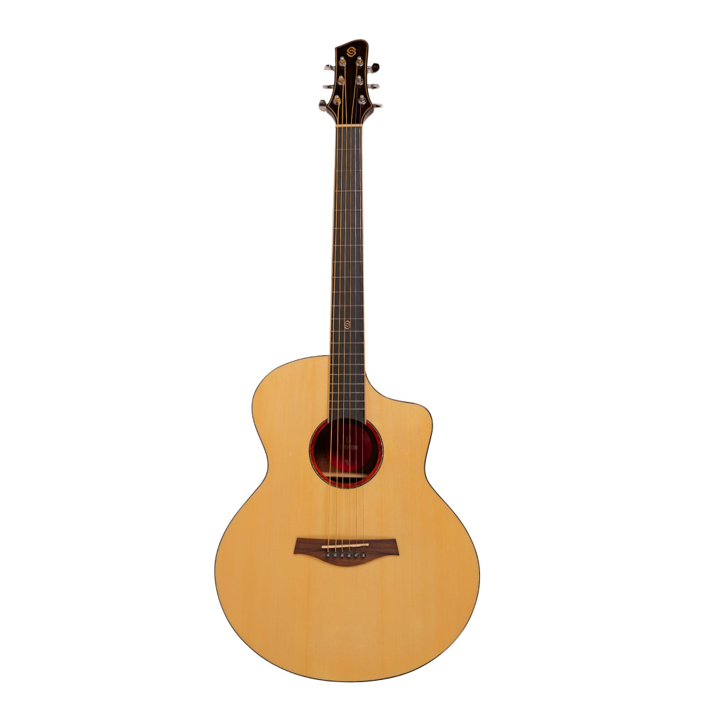 Image of Strydom F240C auditorium acoustic guitar Natural gloss