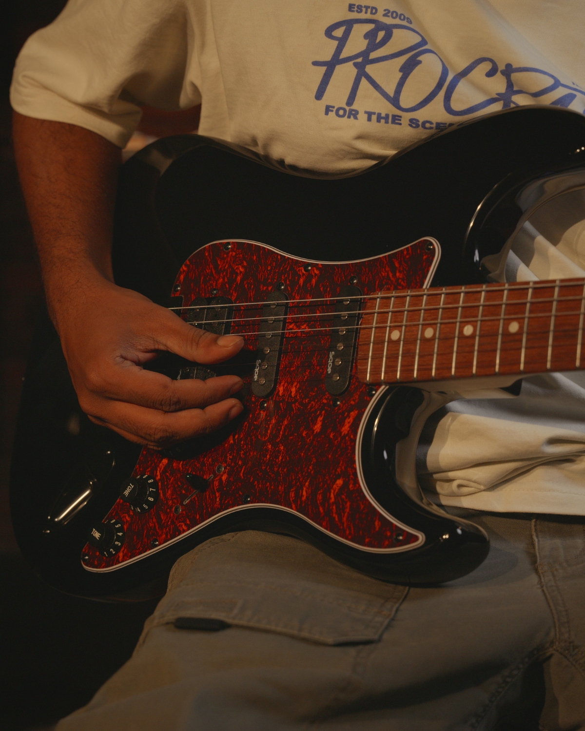 SQOE SEST230 Black Hss Electric guitar