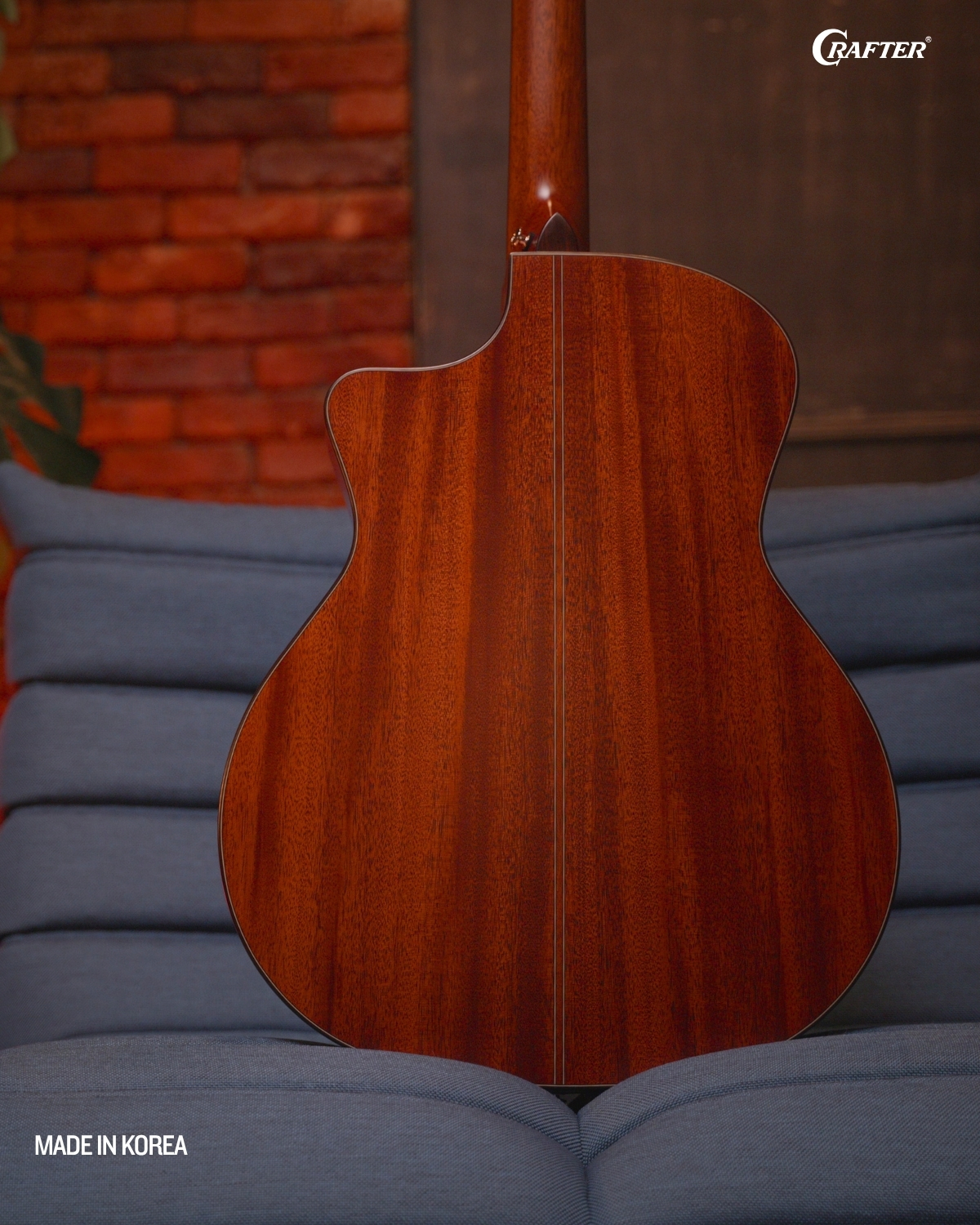 Crafter AL G MAHO CE Autumn Leaves Acoustic Electric Guitar