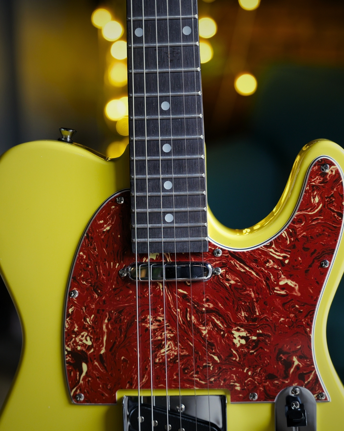 SQOE SETL300 - Tele Electric guitar - Cream yellow