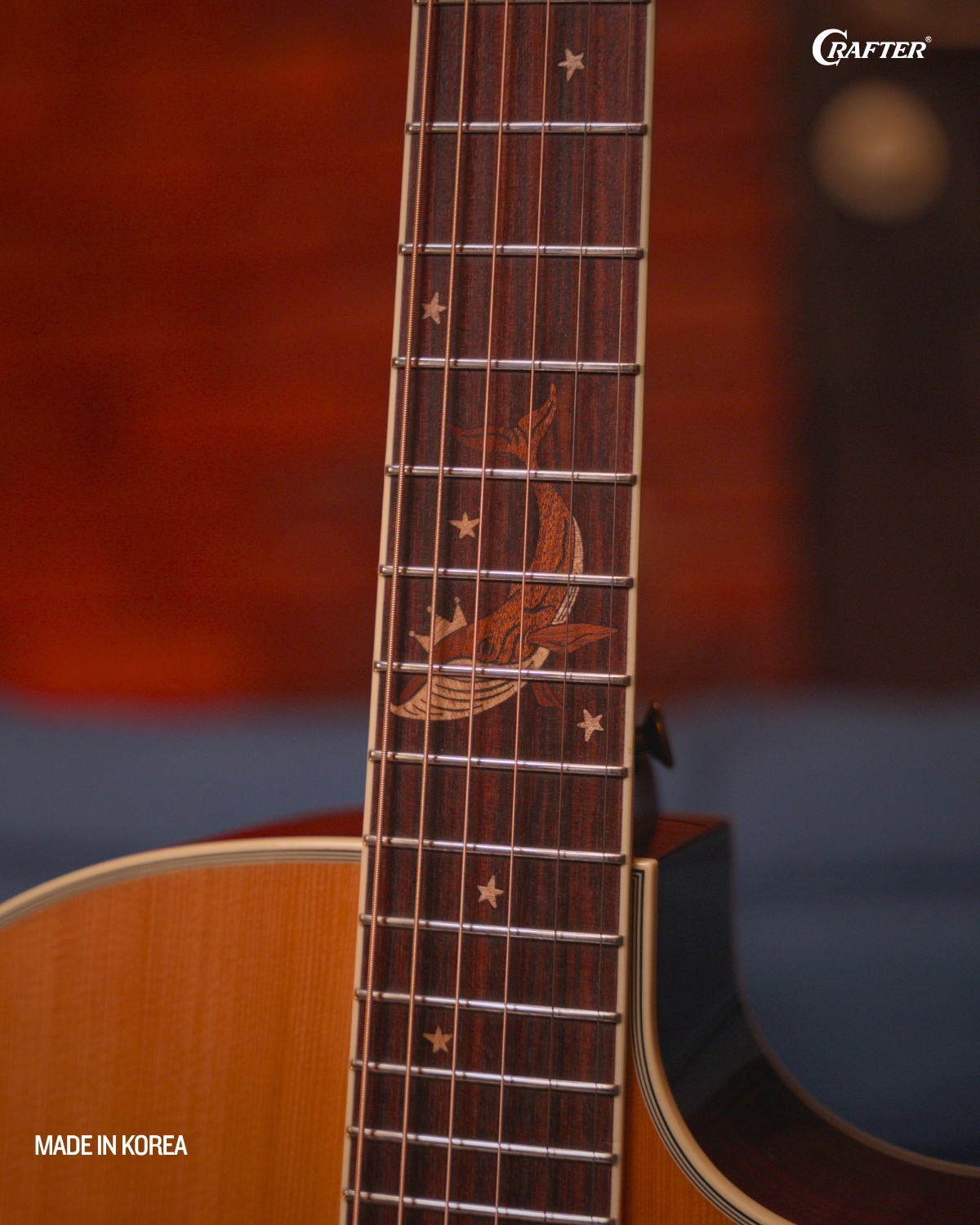 Crafter MIND W Prestige ROSE GCE VVS Acoustic Electric Guitar Vintage Rosewood Tone