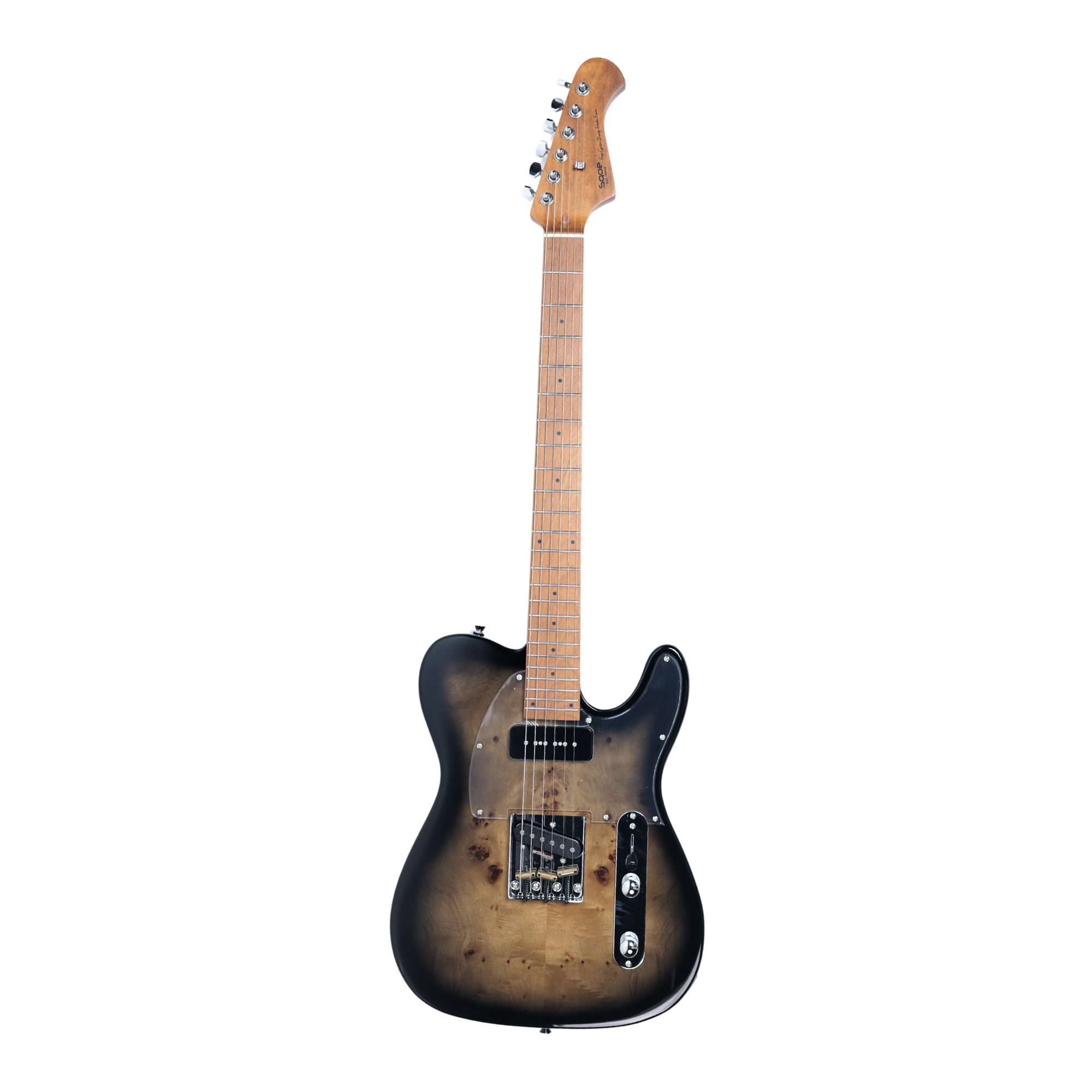 SQOE SETL550 Black coffee Tele-Style Guitar
