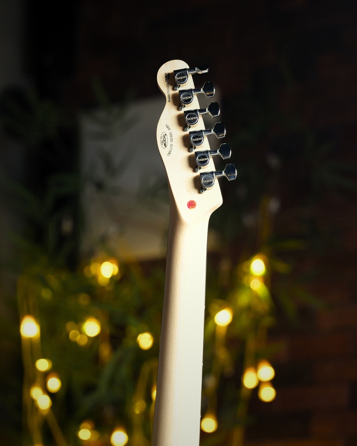 SQOE SETL300 - Tele Electric guitar - Cream yellow