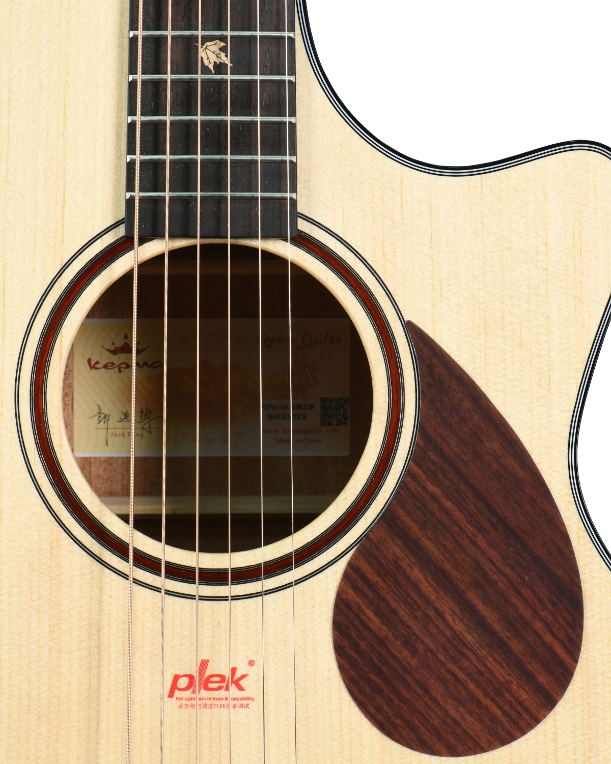 Kepma F0E PRO Natural Maple Poetry Series Semi Acoustic Guitar Premium GA Guitar
