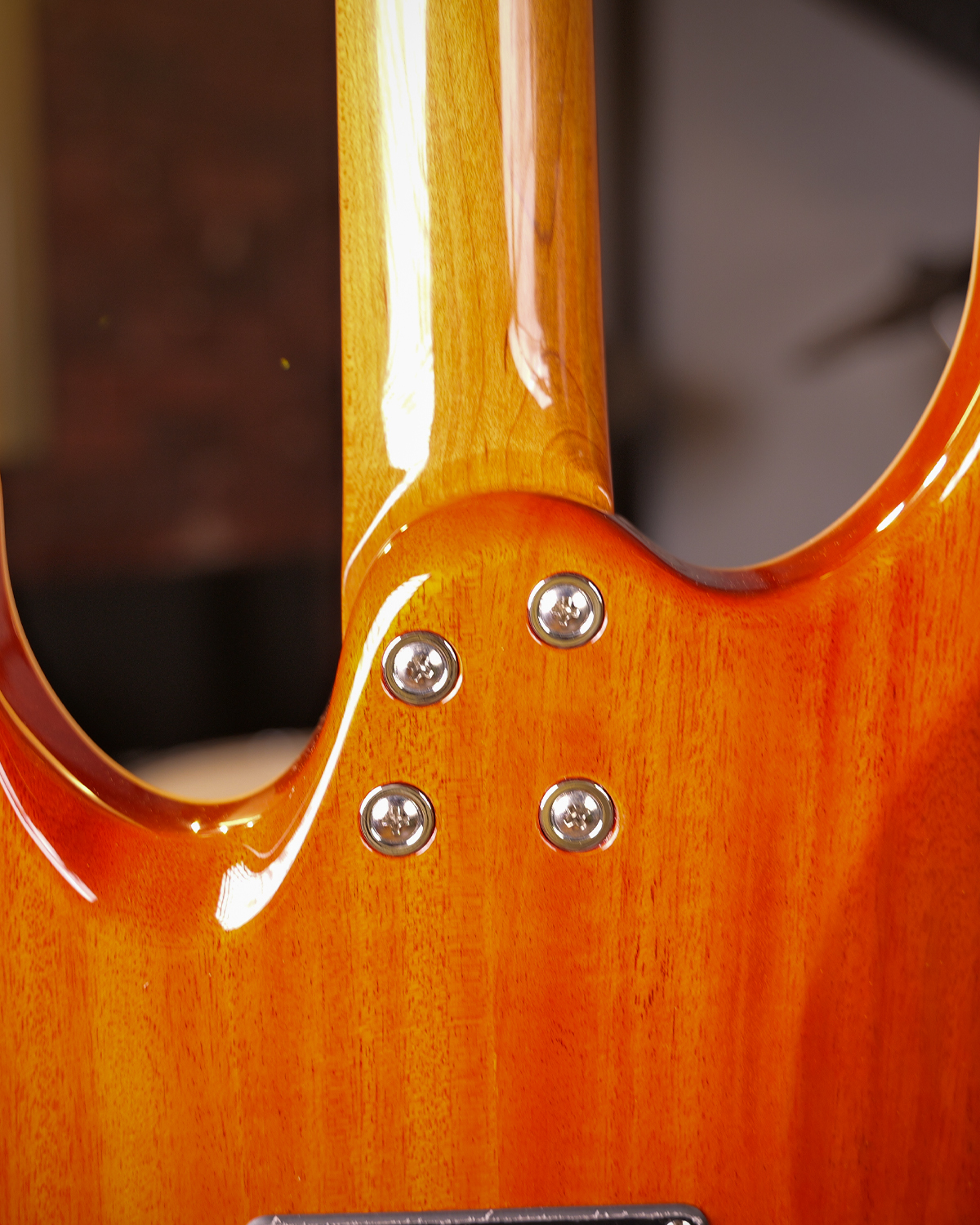 SQOE SEIB998 Amber Orange Custom HSH Electric Guitar