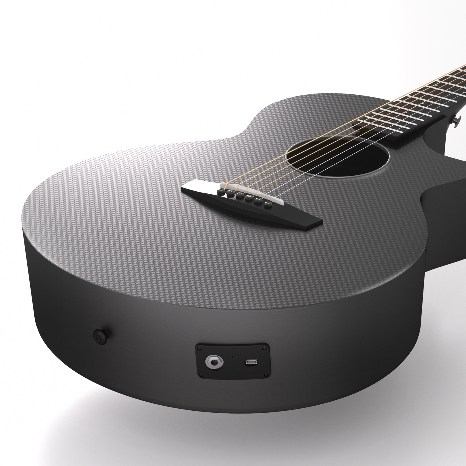 Enya EA-X3 PRO EQ SP1 TransAcousticAcousticplus Guitar- Black Glossy