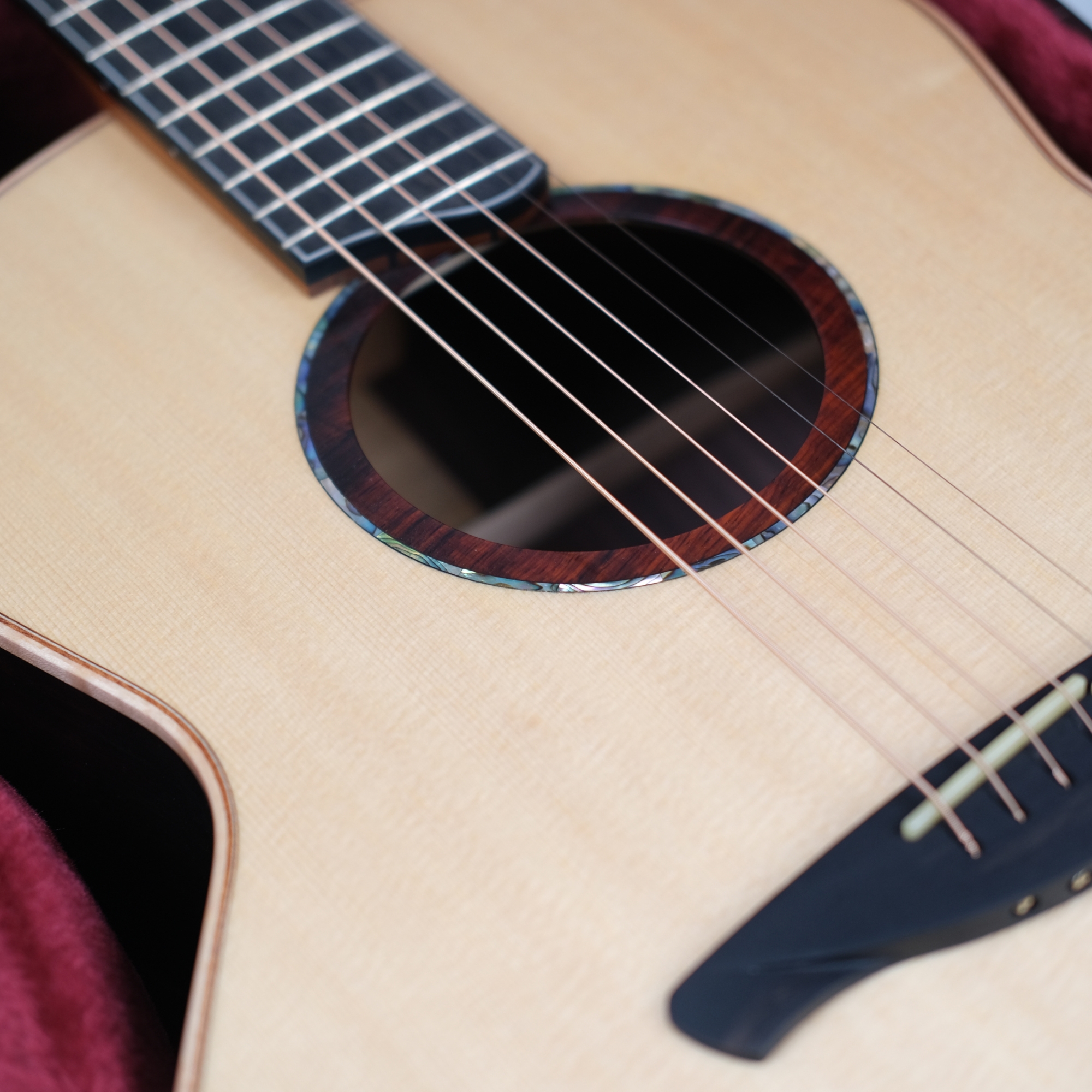 Hsienmo F shape custom 3A Spruce 3A wild east indian rosewood acoustic guitar