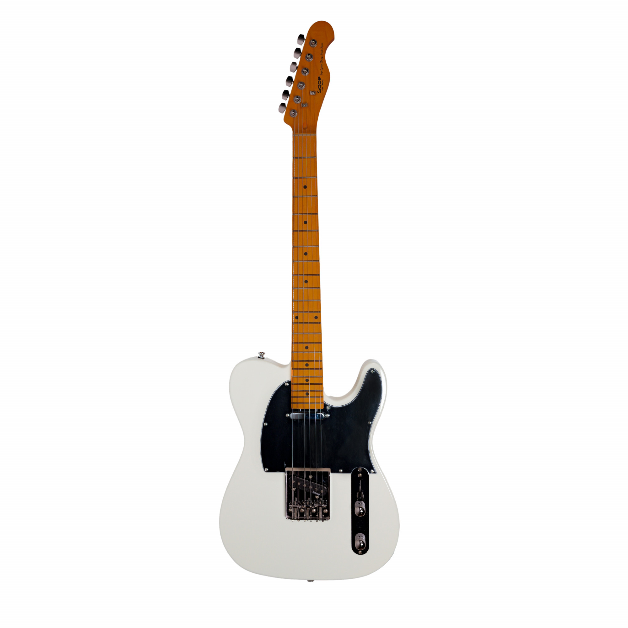 SQOE SETL250 - Tele Electric guitar - Olympic white